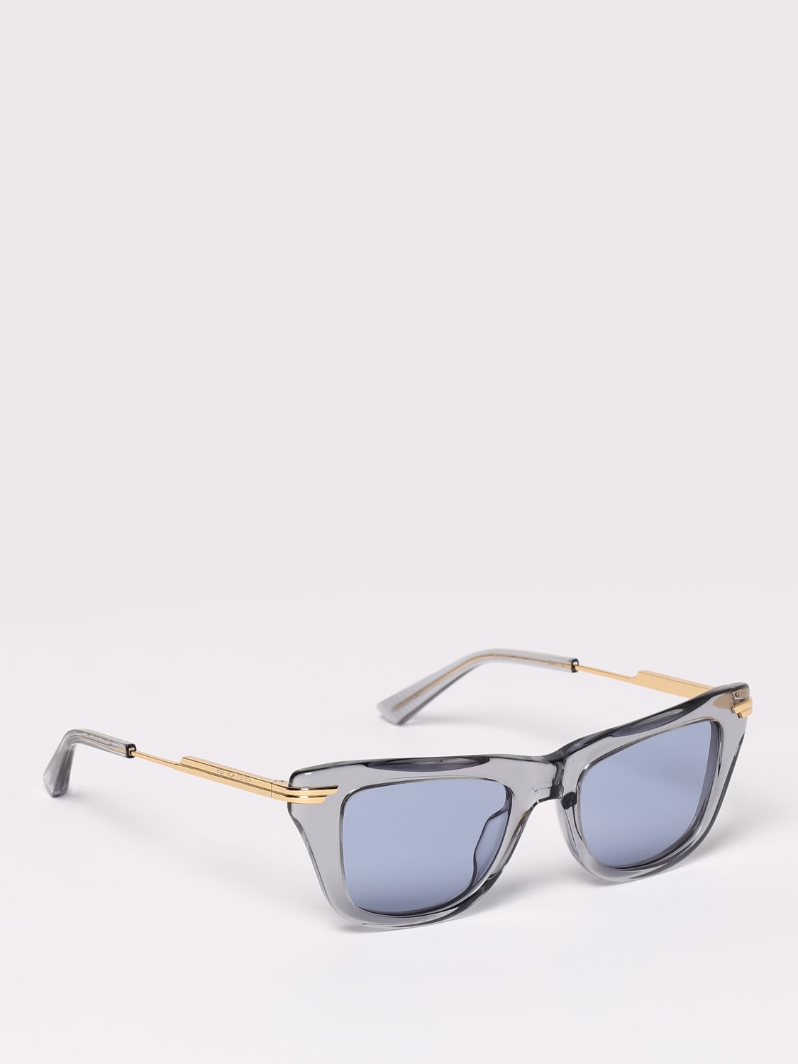 BOTTEGA VENETA OCCHIALI DA SOLE: Occhiali da sole cat-eye in acetato Bottega Veneta, Azzurro - Img 1