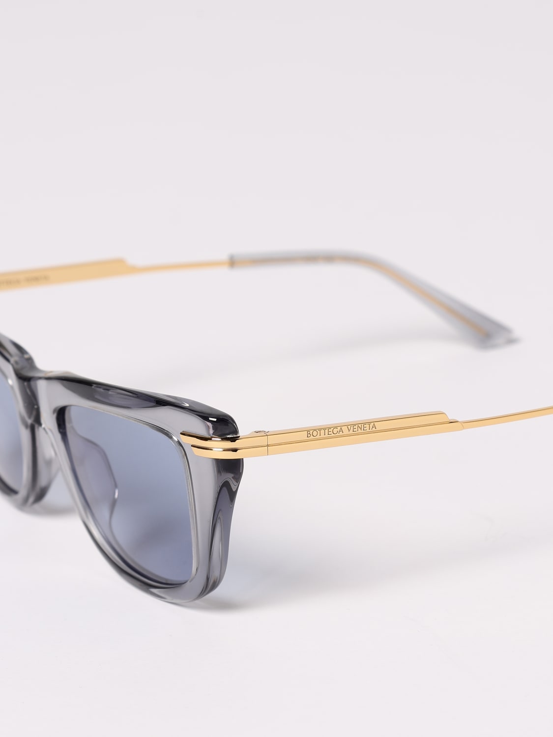BOTTEGA VENETA OCCHIALI DA SOLE: Occhiali da sole cat-eye in acetato Bottega Veneta, Azzurro - Img 5