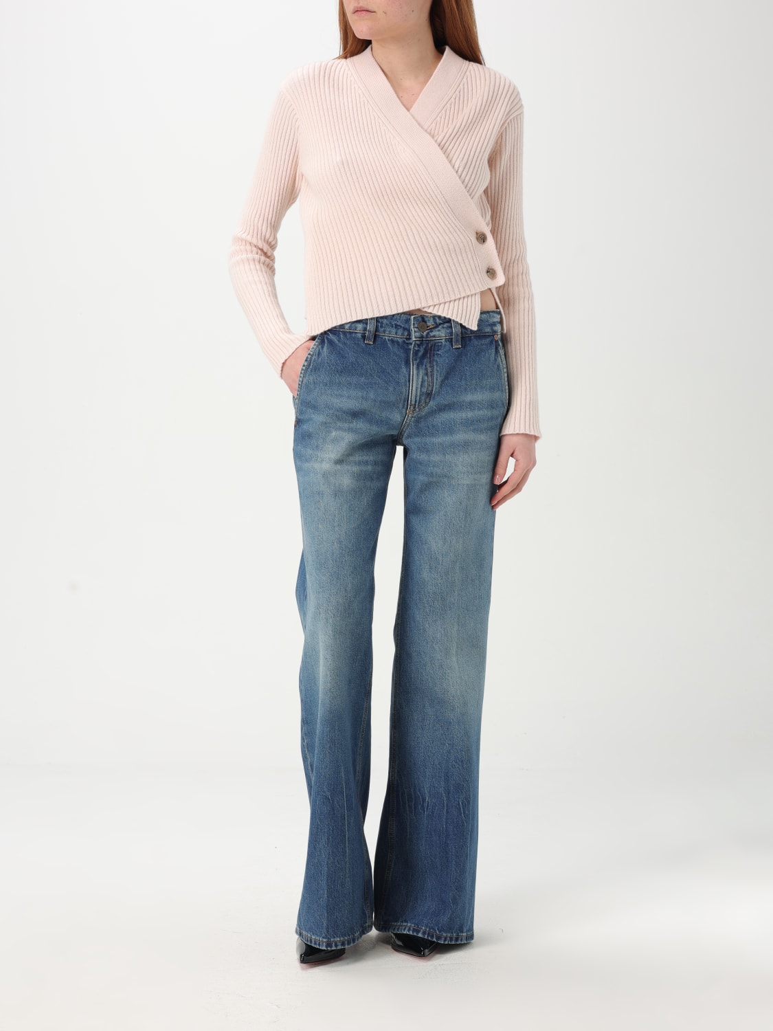 VICTORIA VICTORIA BECKHAM JEANS: Jeans classico Victoria Victoria Beckham in denim , Blue - Img 2