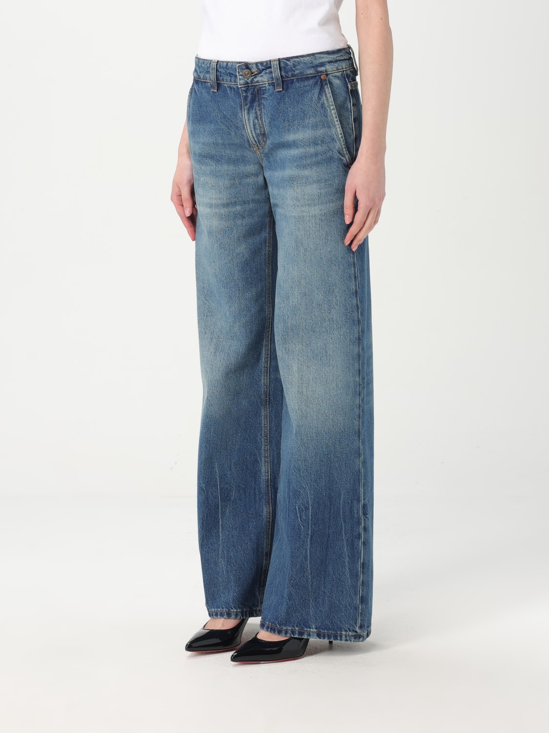 VICTORIA VICTORIA BECKHAM JEANS: Jeans classico Victoria Victoria Beckham in denim , Blue - Img 4
