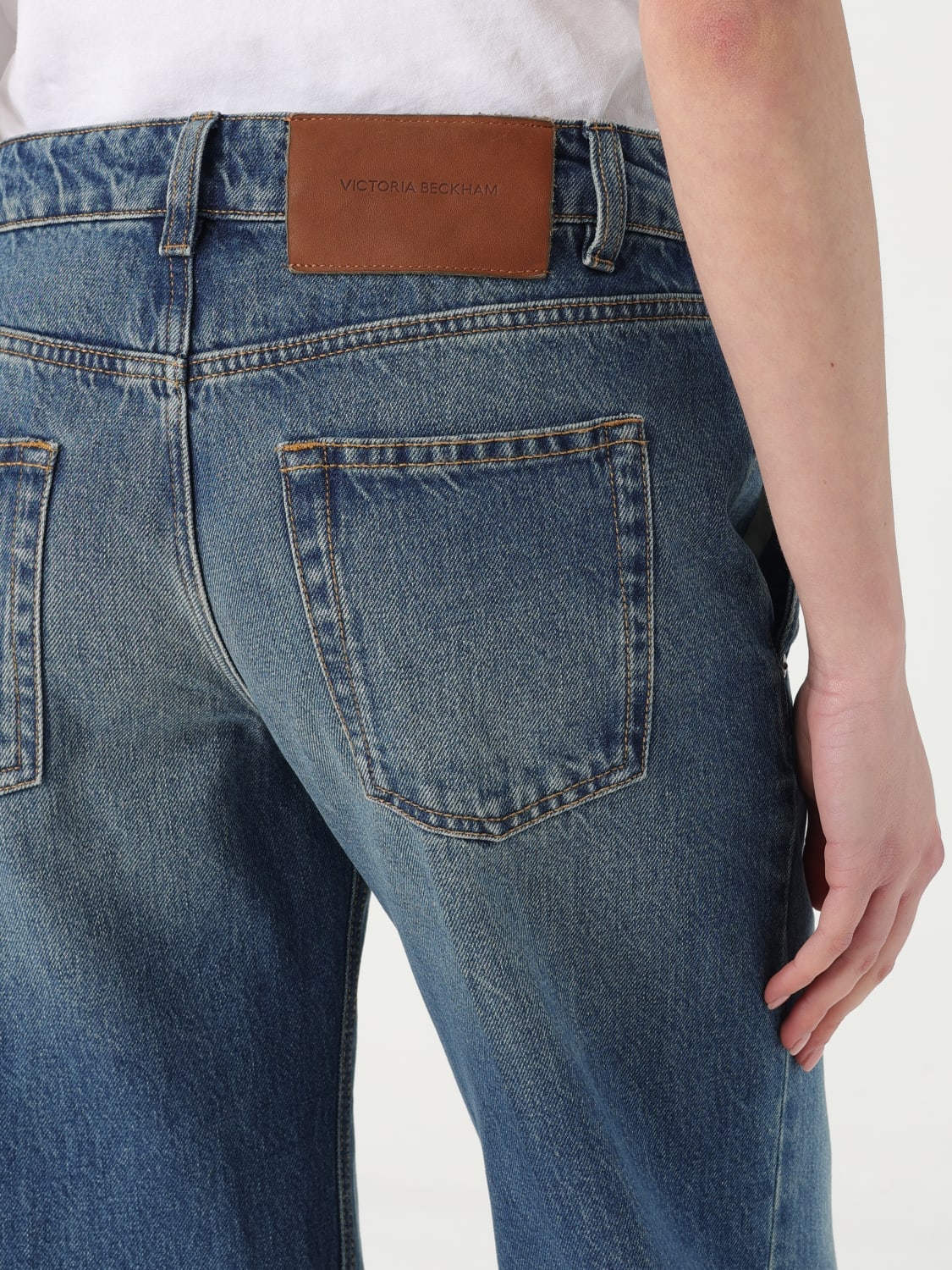 VICTORIA VICTORIA BECKHAM JEANS: Jeans classico Victoria Victoria Beckham in denim , Blue - Img 5