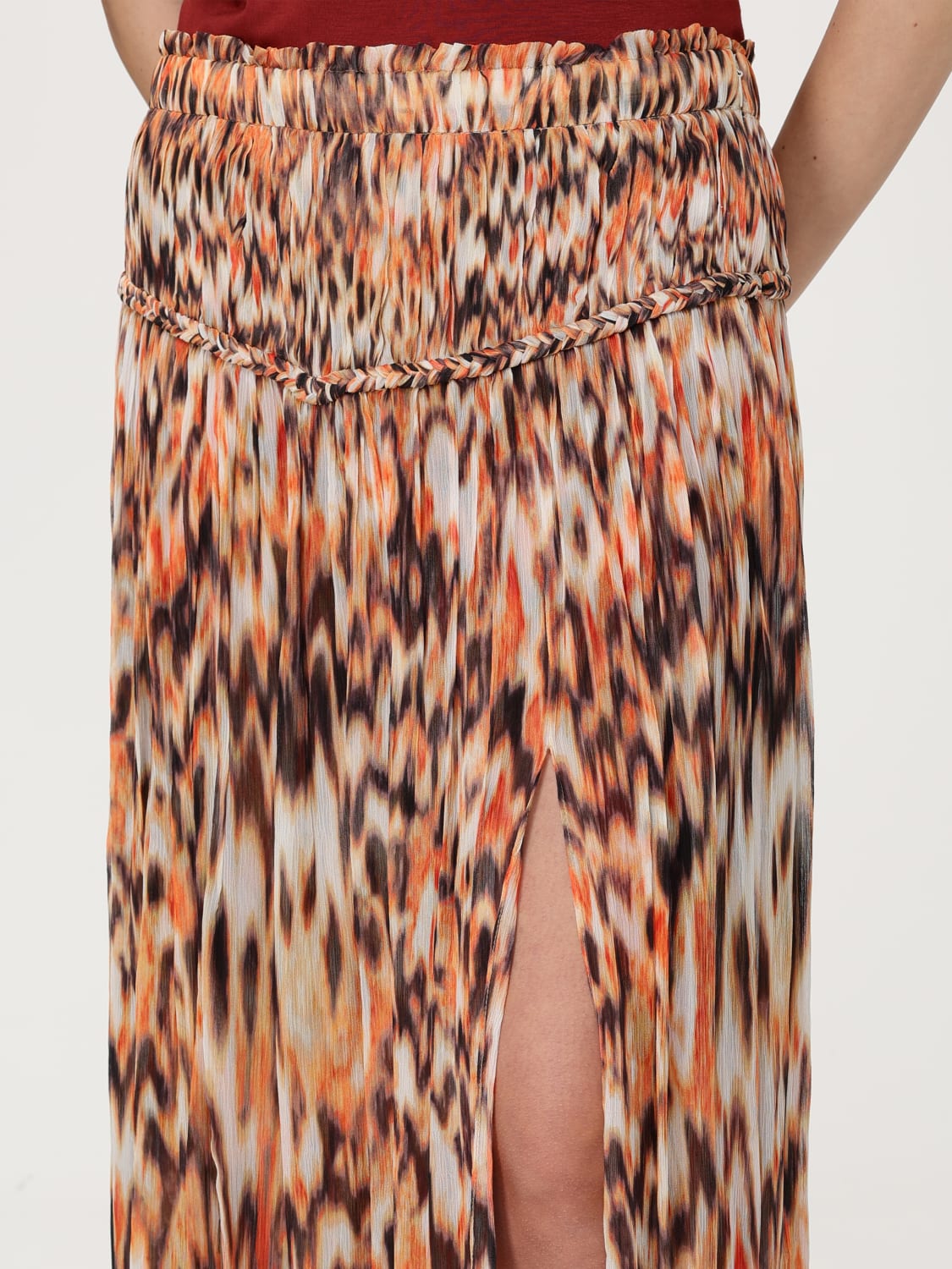 スカート ISABEL MARANT Woman Skirt Orange JU0356FAC2J05I 11OR ROLANDE SKIRT Woman orange | ISABEL MARANT Official online store