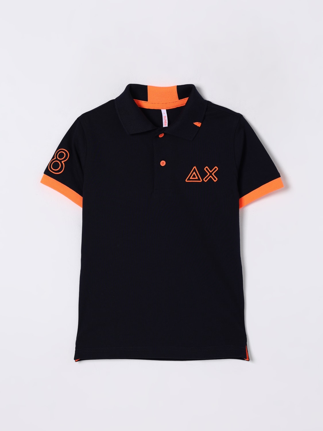 SUN68 POLO SHIRT: Polo shirt kids SUN68, Blue - Img 1