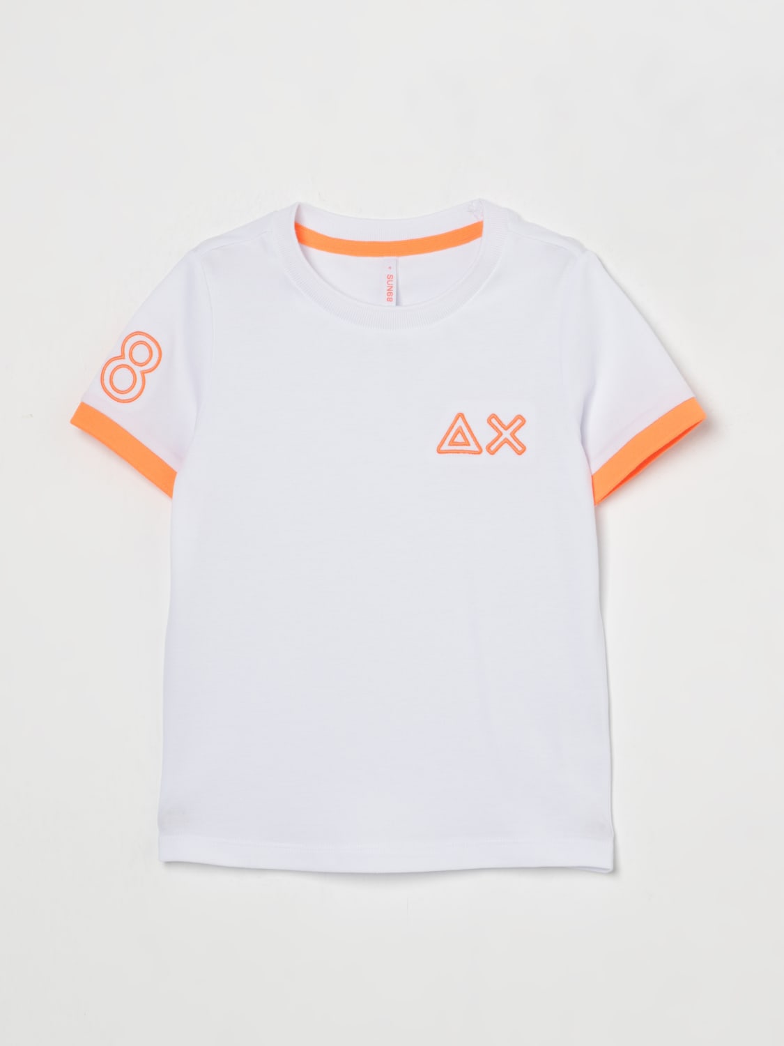 SUN68 T-SHIRT: T-shirt in cotone con logo SUN68, Bianco - Img 1