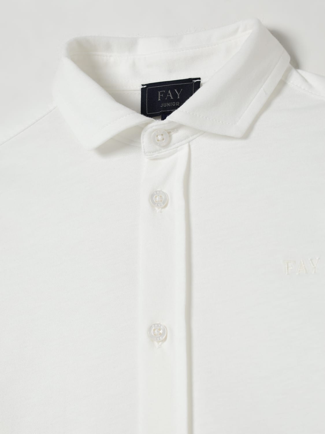 FAY JUNIOR CAMISA: Camisa niños Fay Junior, Marfil - Img 3