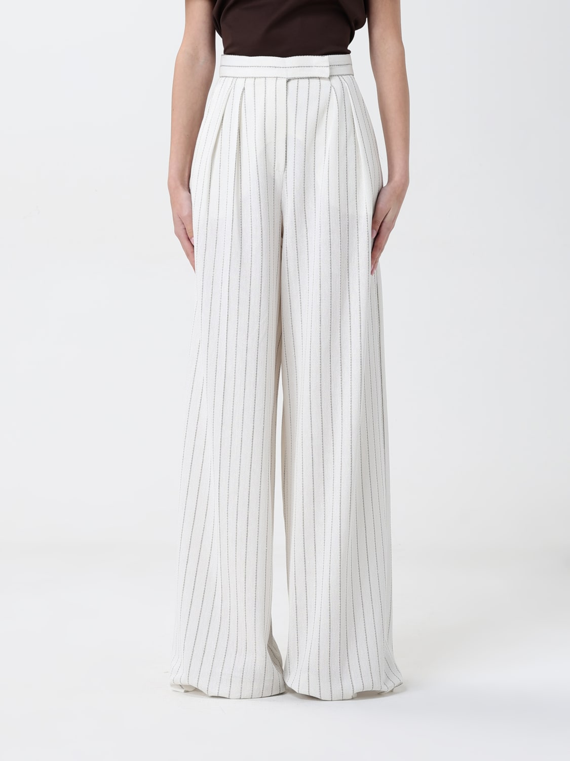 MAX MARA PANTS: Pants woman Max Mara, White - Img 1