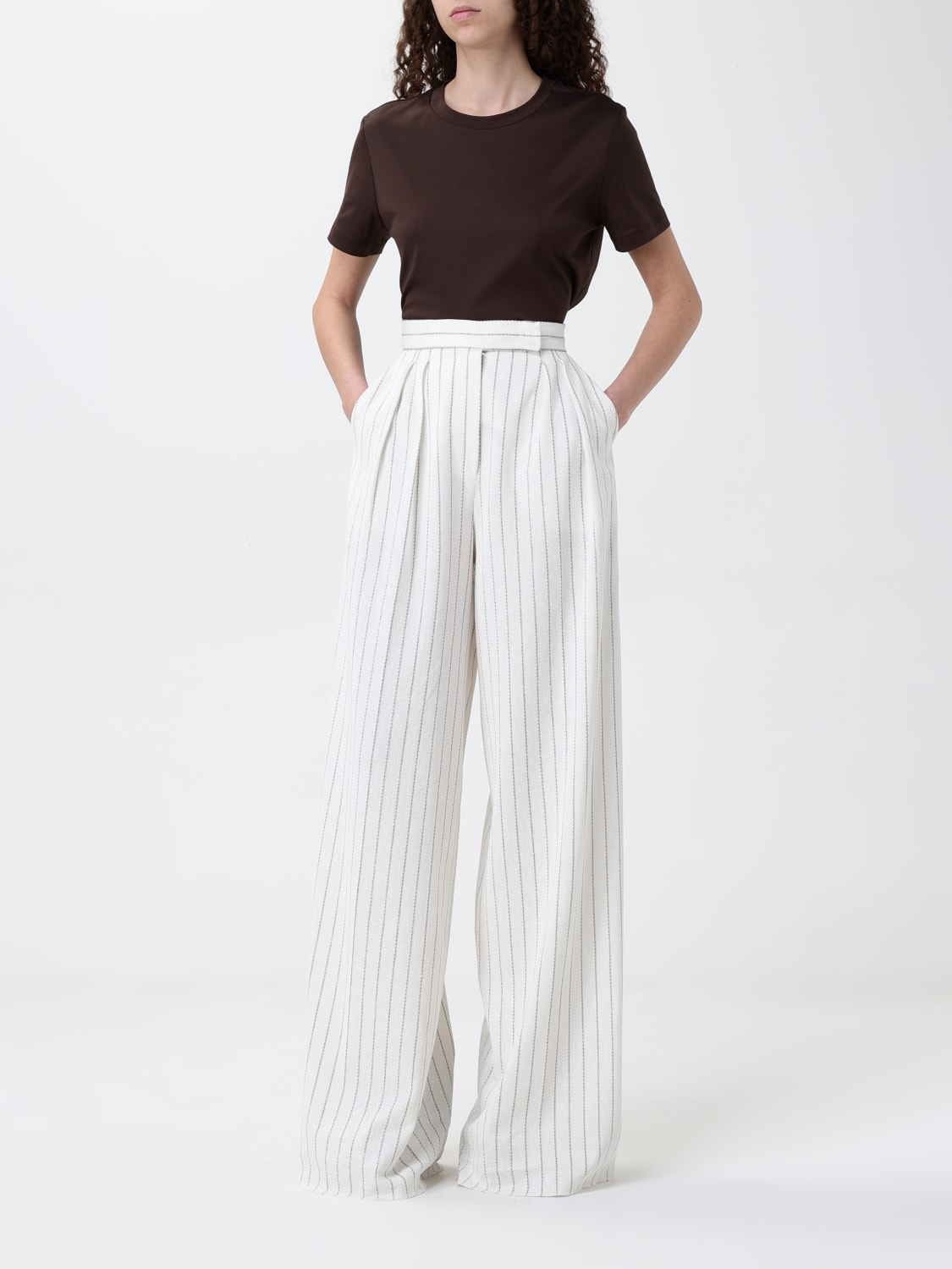 MAX MARA PANTS: Pants woman Max Mara, White - Img 2