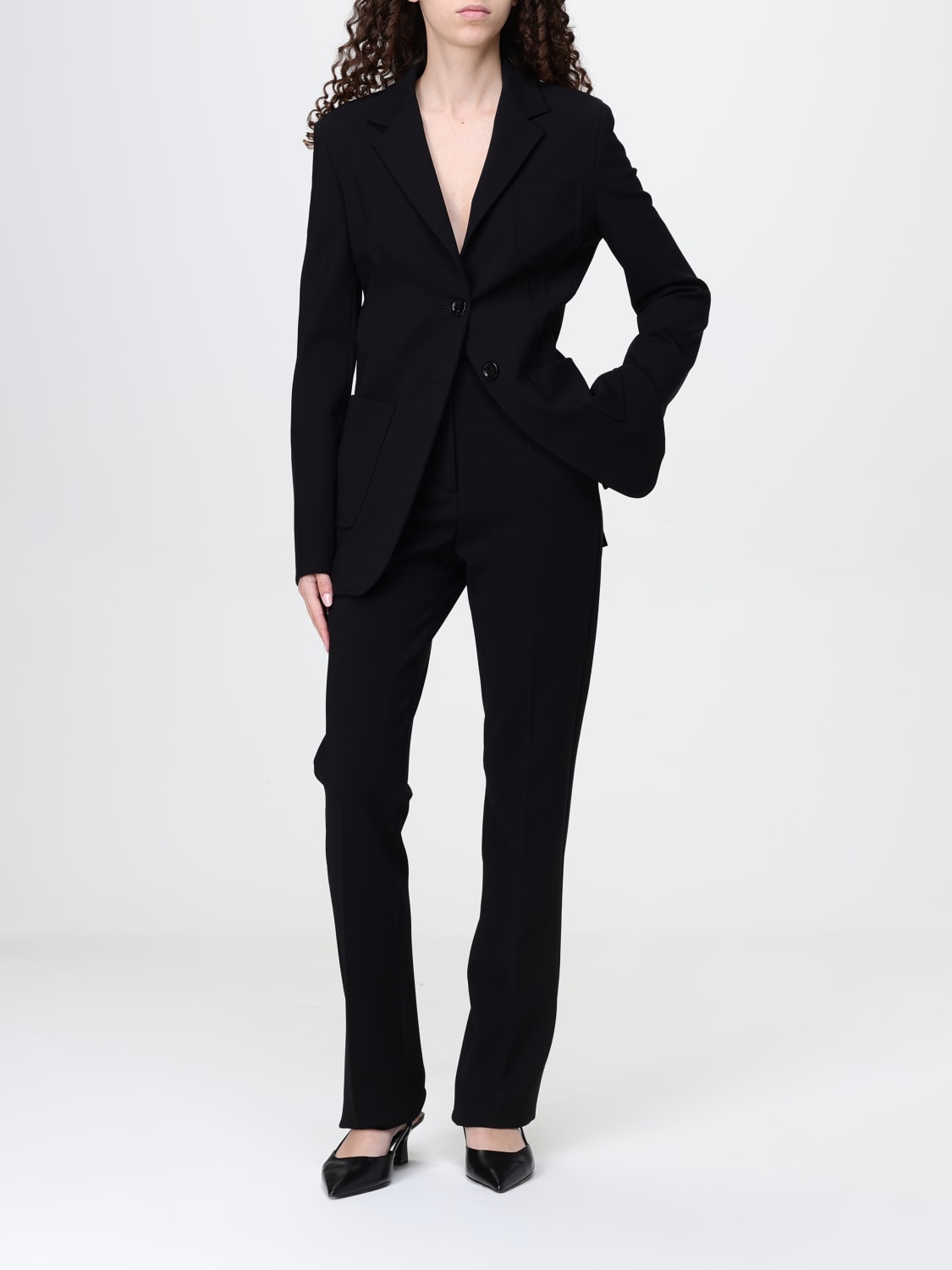MAX MARA: crêpe blazer - Black | Max Mara blazer