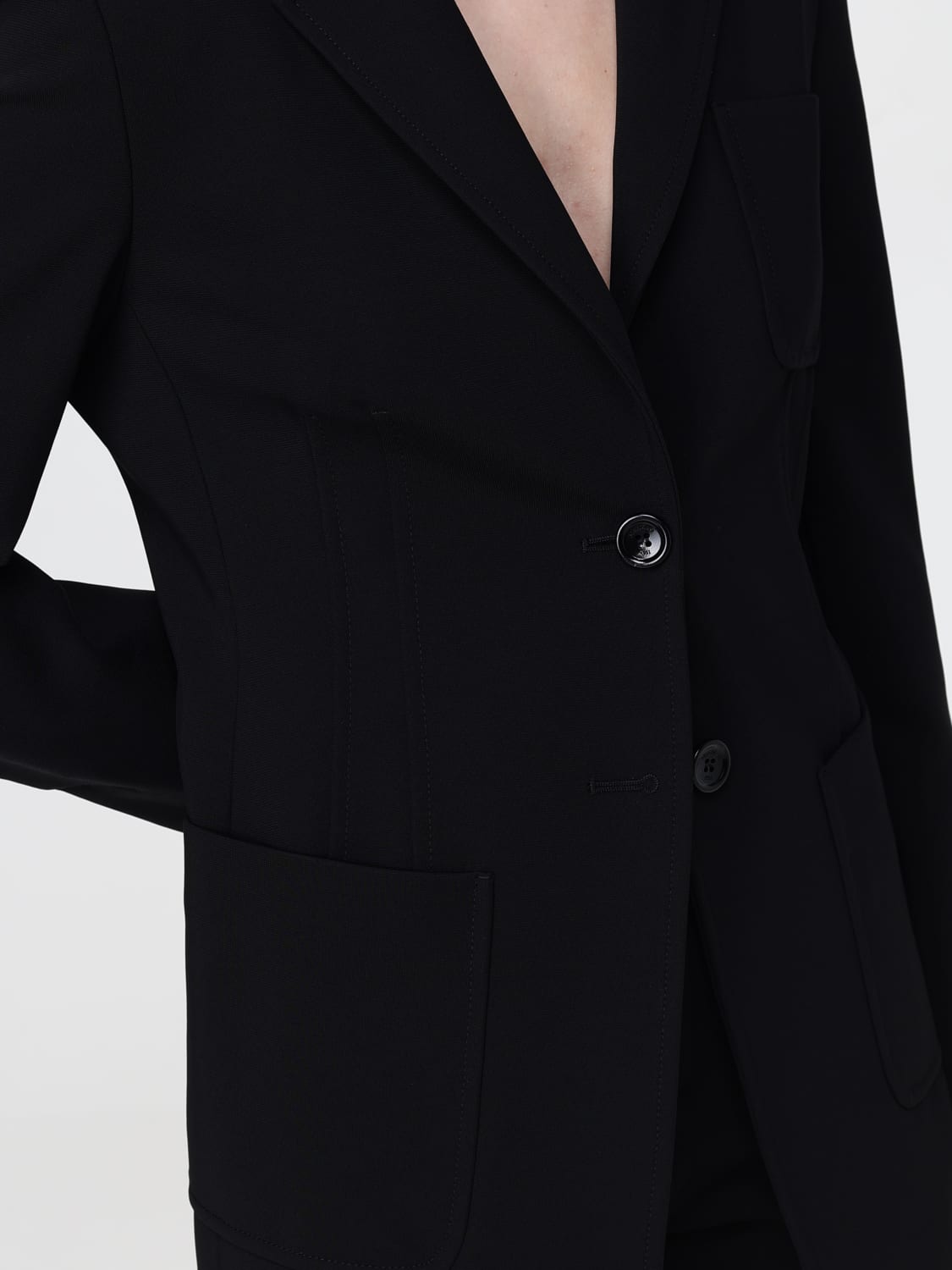 MAX MARA: crêpe blazer - Black | Max Mara blazer