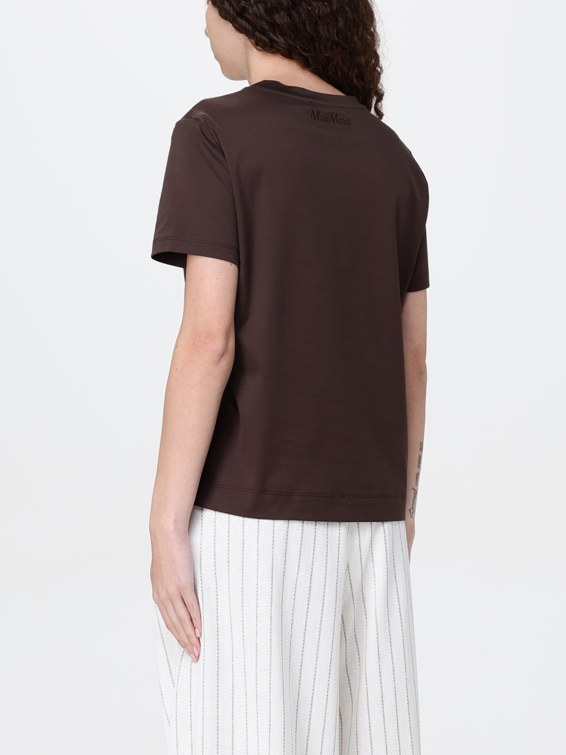 MAX MARA T-SHIRT: T-shirt woman Max Mara, Brown - Img 3
