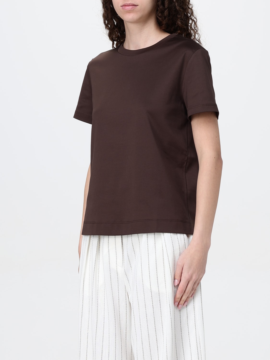 MAX MARA T-SHIRT: T-shirt woman Max Mara, Brown - Img 4