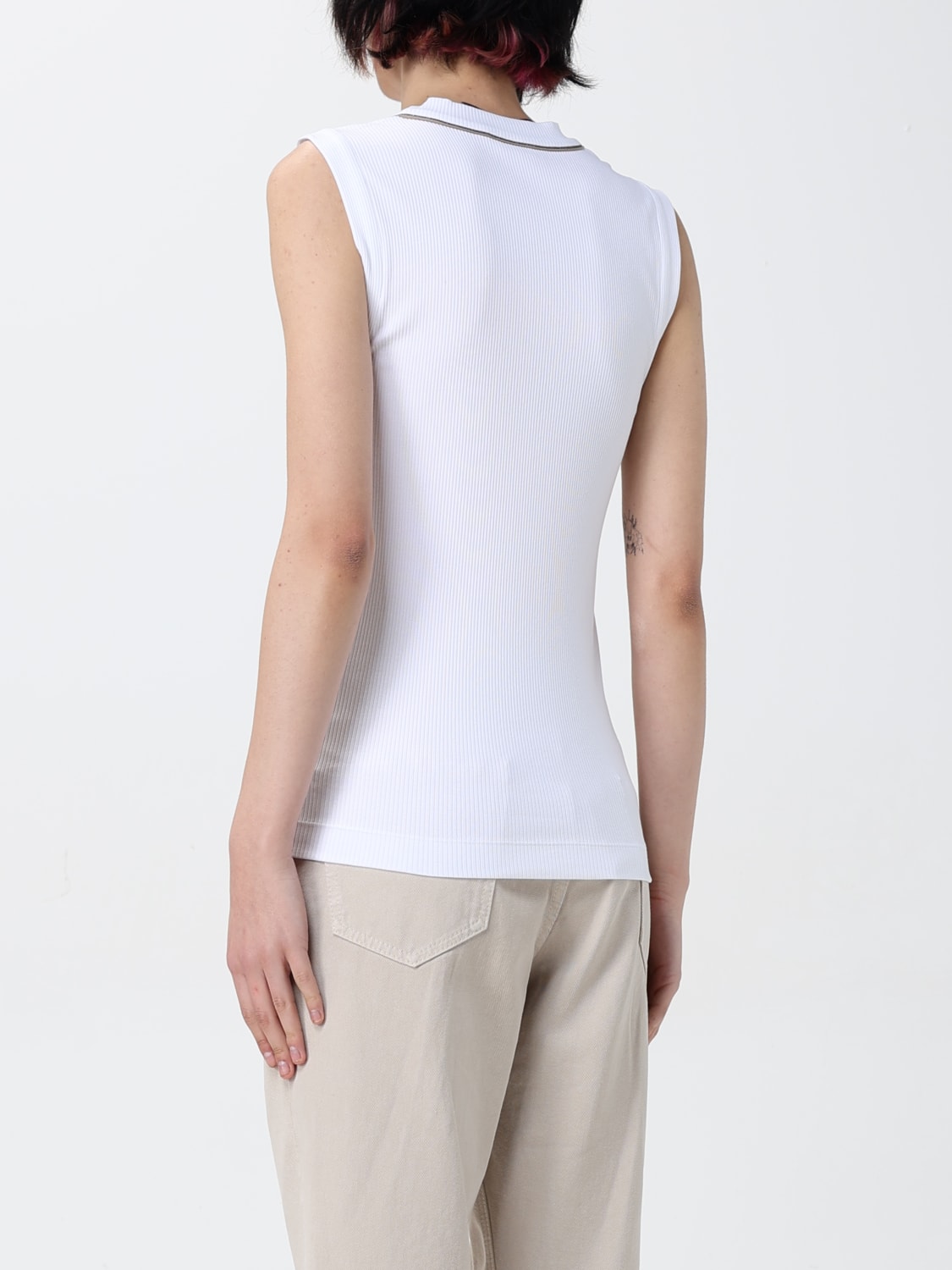 BRUNELLO CUCINELLI: Top woman - White | Brunello Cucinelli