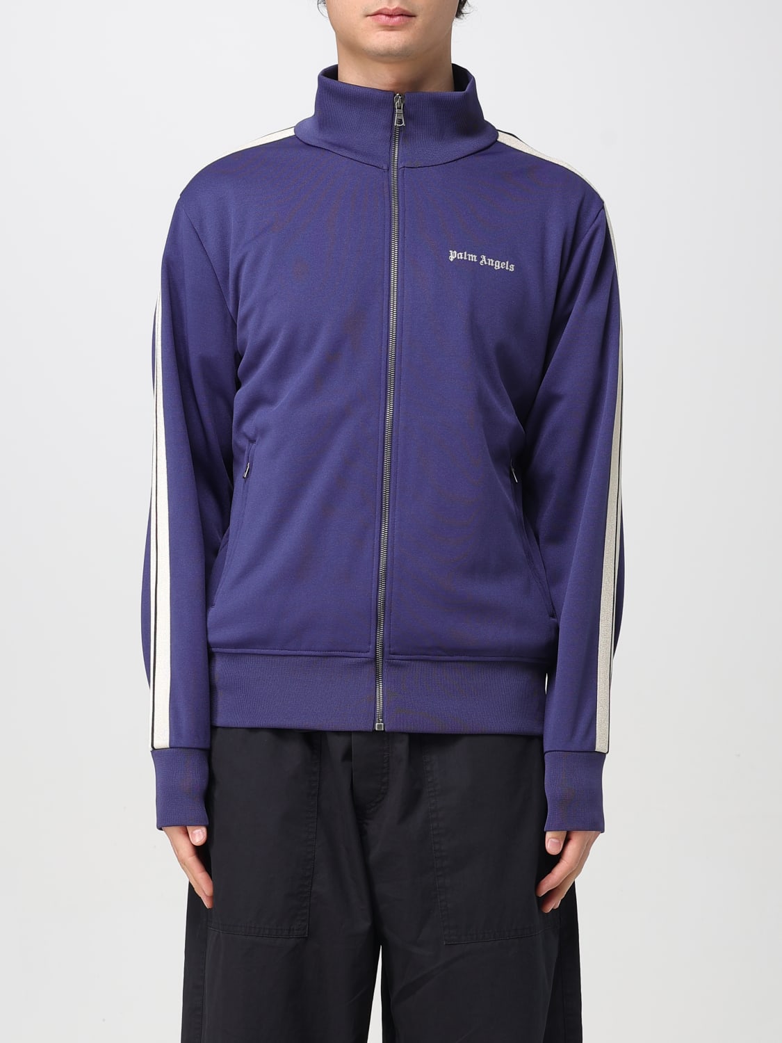 PALM ANGELS SWEATSHIRT: Sweatshirt men Palm Angels, Blue - Img 1