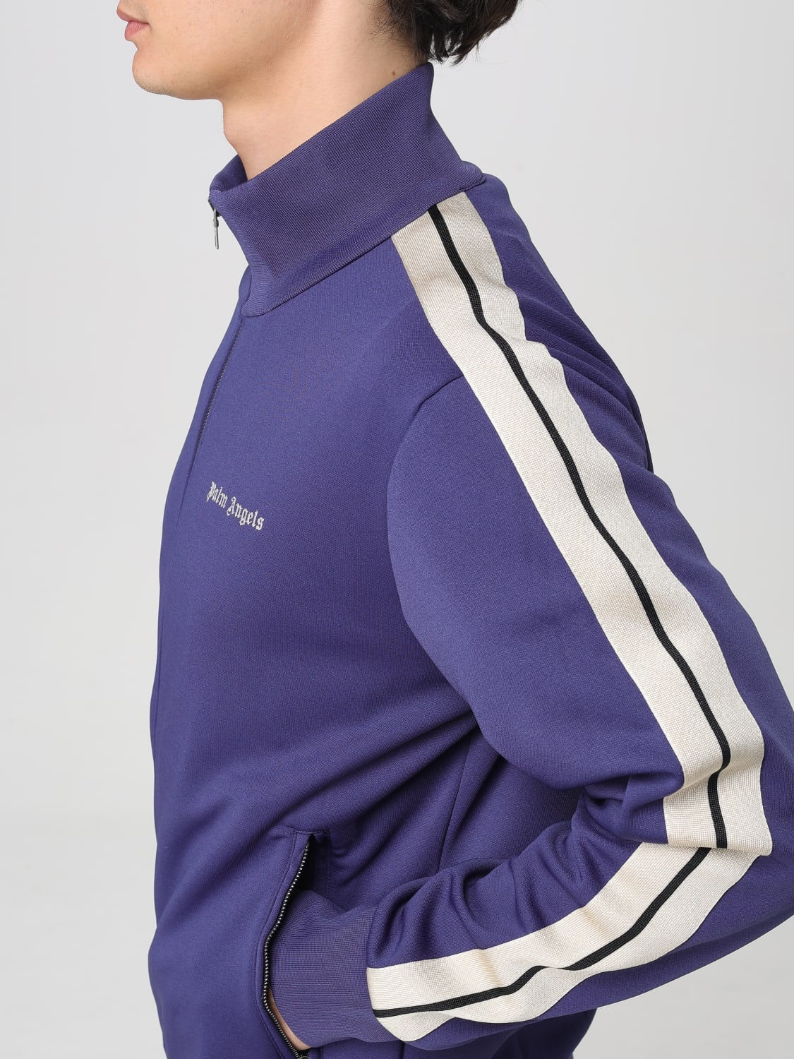 PALM ANGELS SWEATSHIRT: Sweatshirt men Palm Angels, Blue - Img 5