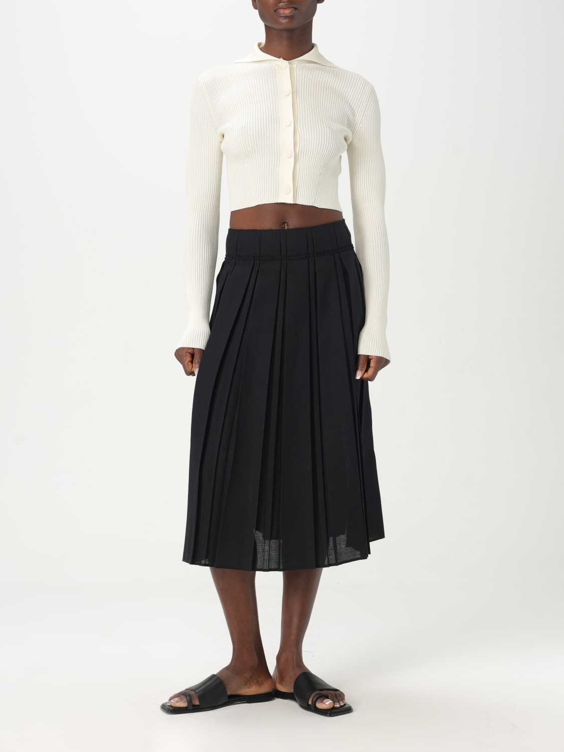 JIL SANDER SWEATER: Cardigan woman Jil Sander, White - Img 2