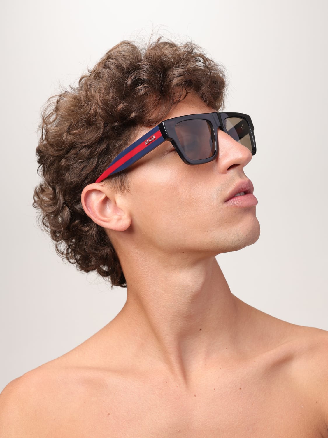 GUCCI SUNGLASSES: Sunglasses men Gucci, Brown - Img 2