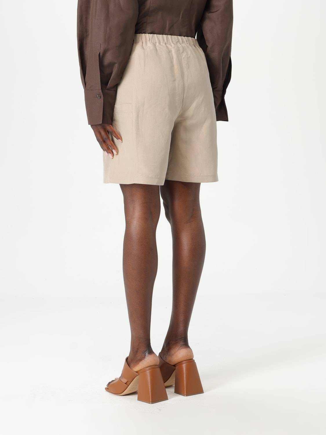 MAX MARA PANTALONES CORTOS: Pantalòn cortos mujer Max Mara, Cuerda - Img 3