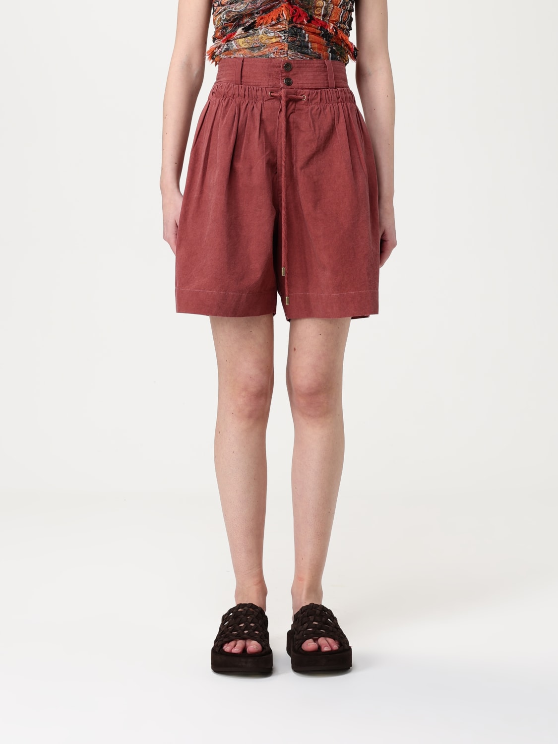 MAX MARA SHORTS: Short woman Max Mara, Brick Red - Img 1
