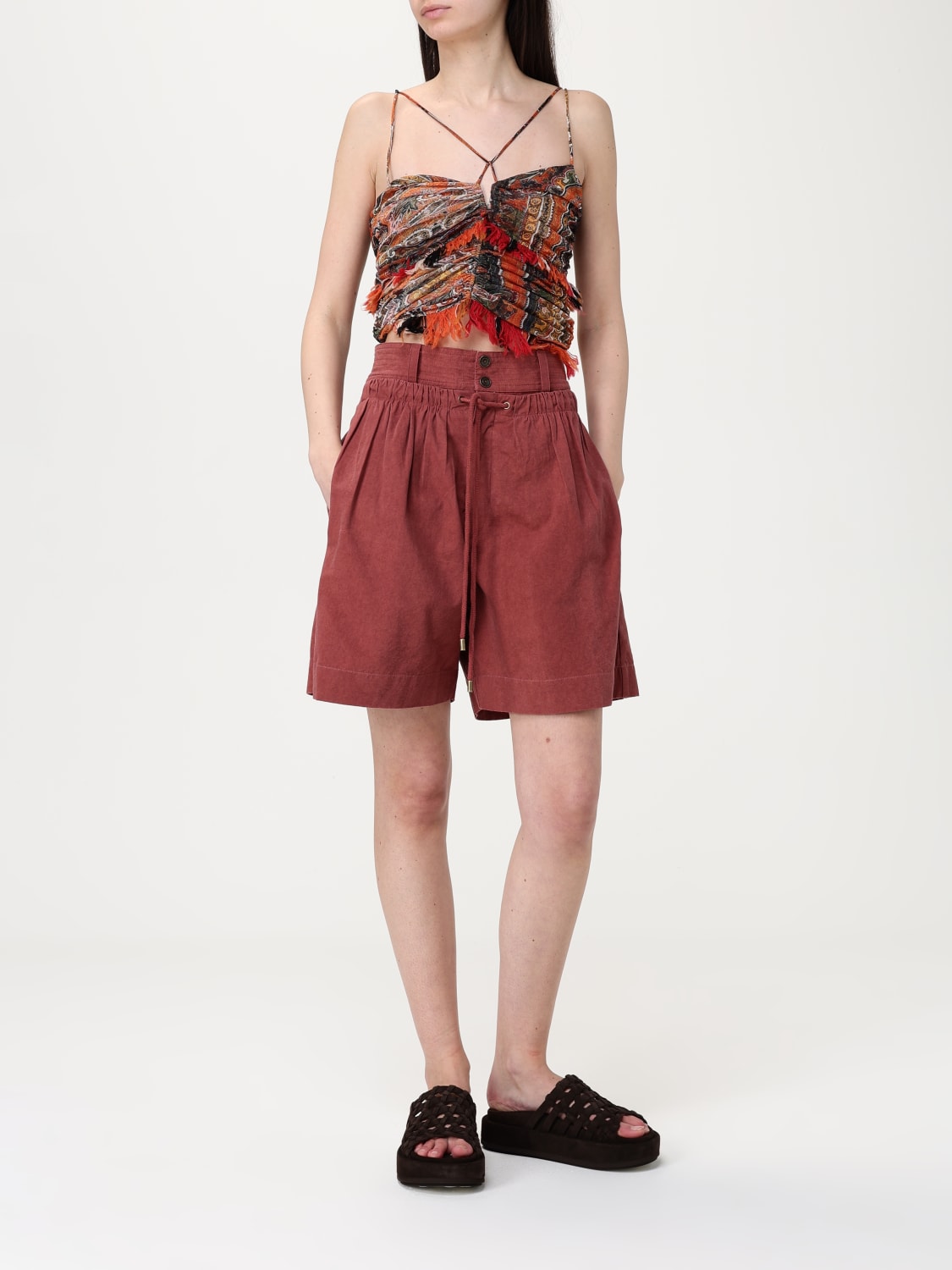 MAX MARA SHORTS: Short woman Max Mara, Brick Red - Img 2