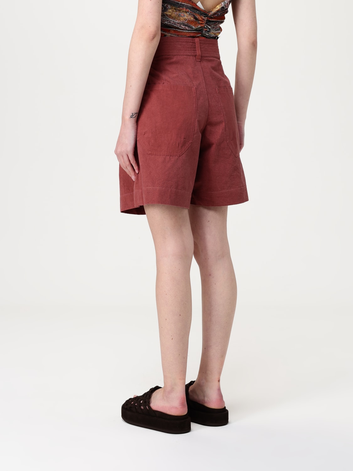 MAX MARA SHORTS: Short woman Max Mara, Brick Red - Img 3