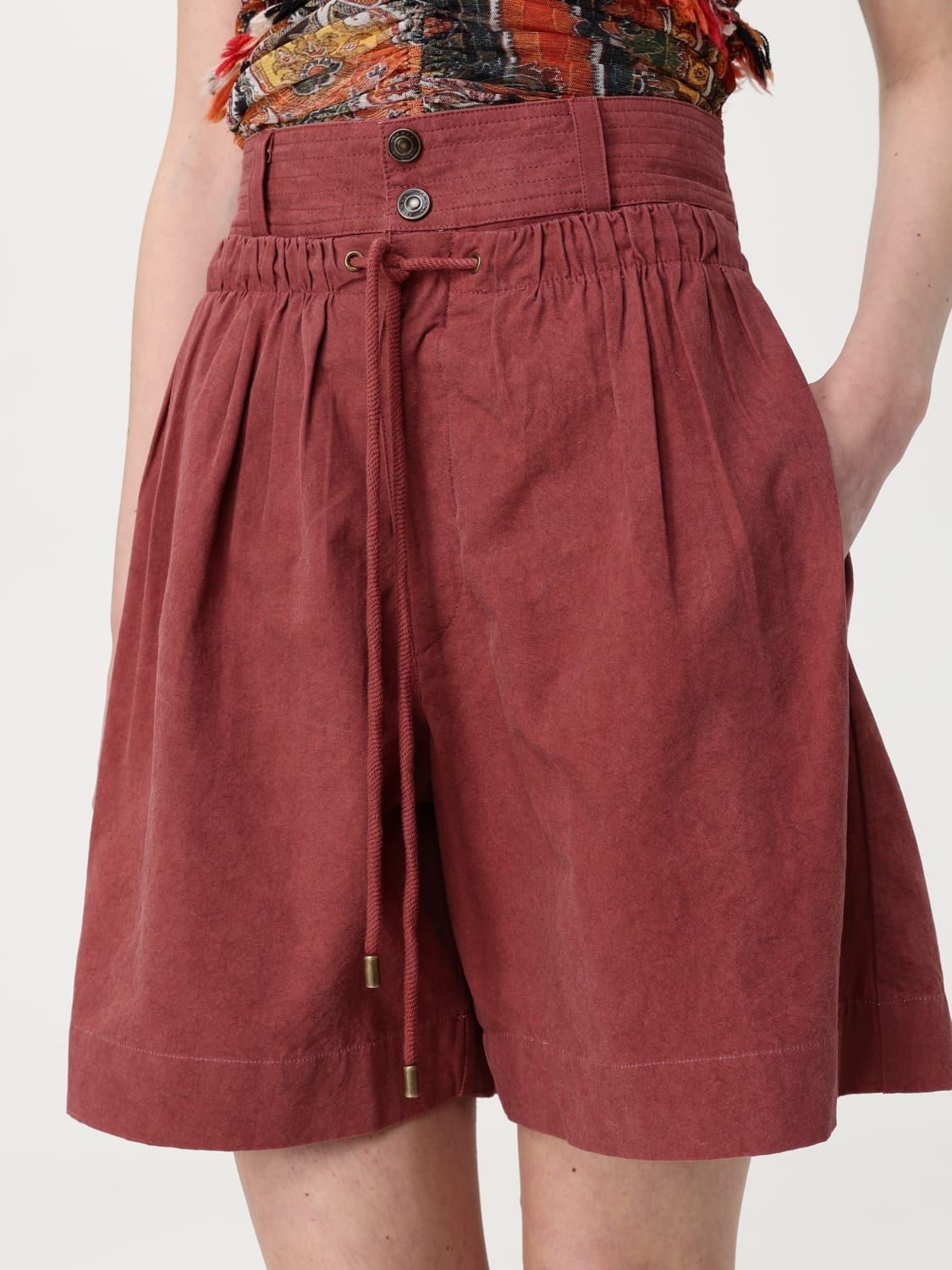MAX MARA SHORTS: Short woman Max Mara, Brick Red - Img 4