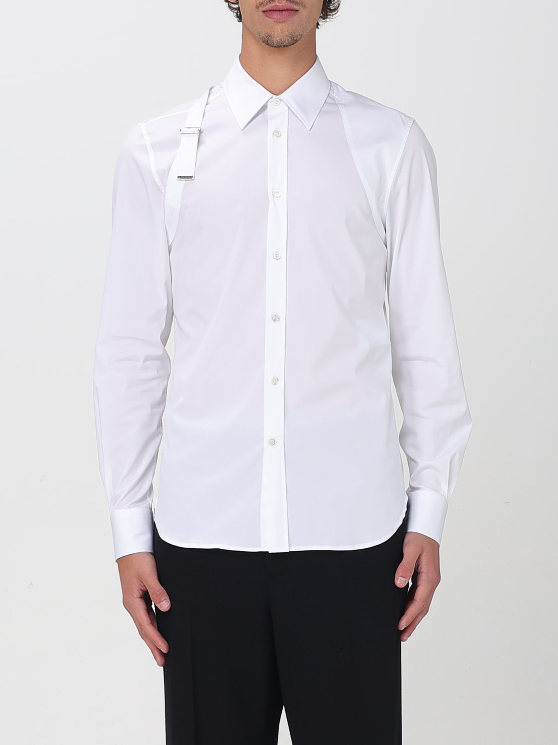 MCQUEEN SHIRT: Shirt men McQueen, White - Img 1