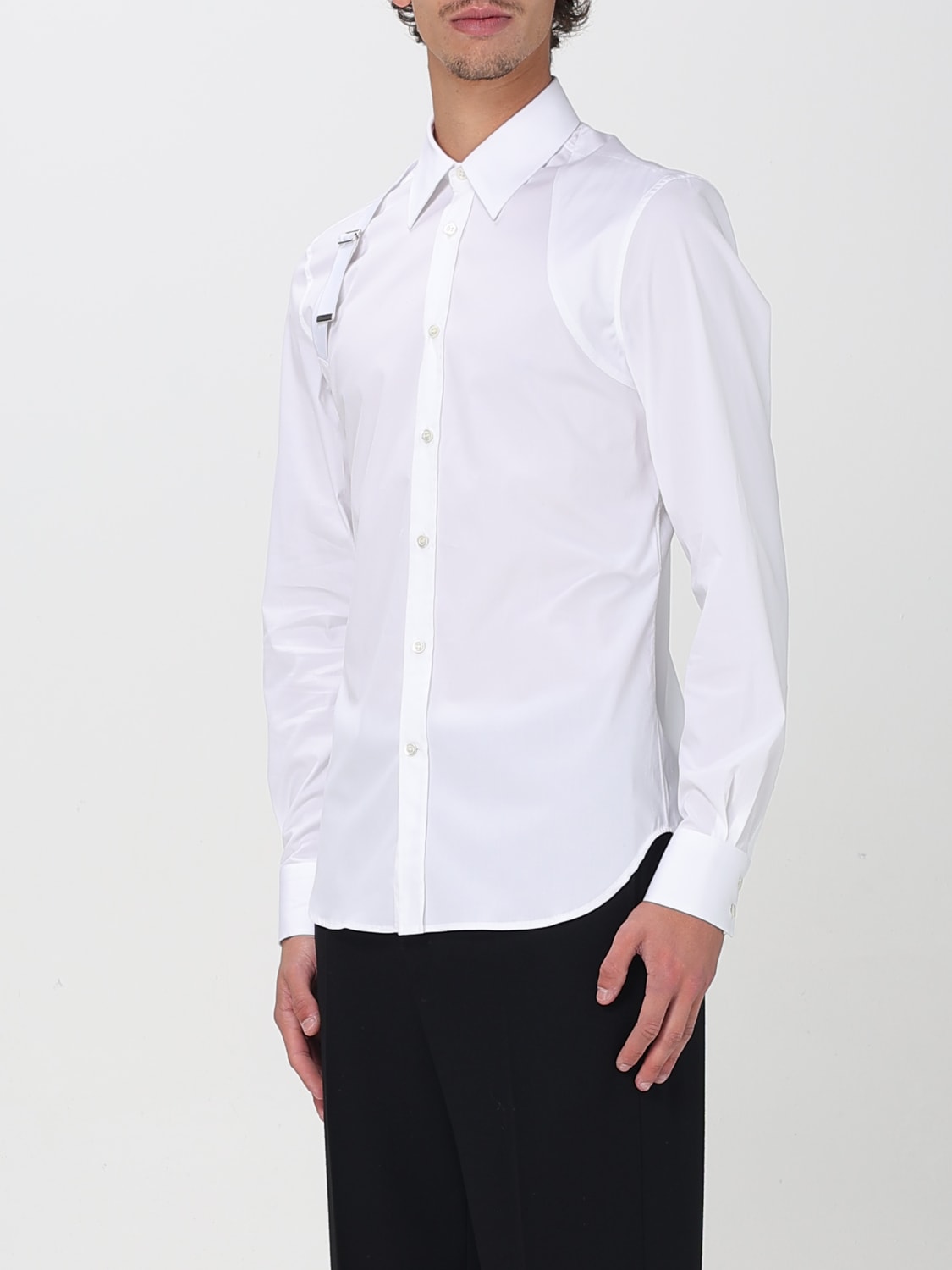 MCQUEEN SHIRT: Shirt men McQueen, White - Img 4