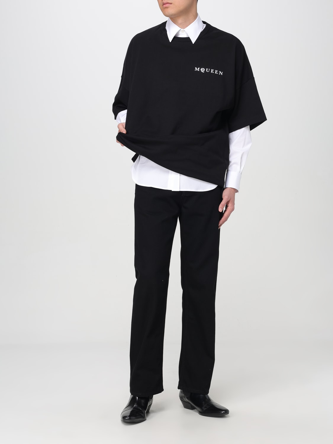 MCQUEEN: T-shirt men - White | McQueen t-shirt 828434QTADE