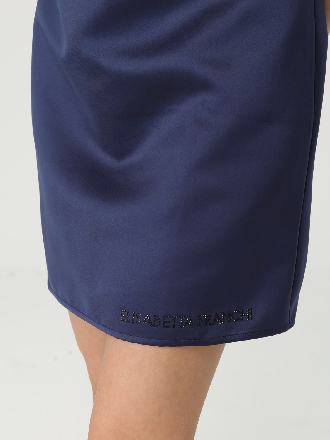 ELISABETTA FRANCHI DRESS: Dress woman Elisabetta Franchi, Blue - Img 3