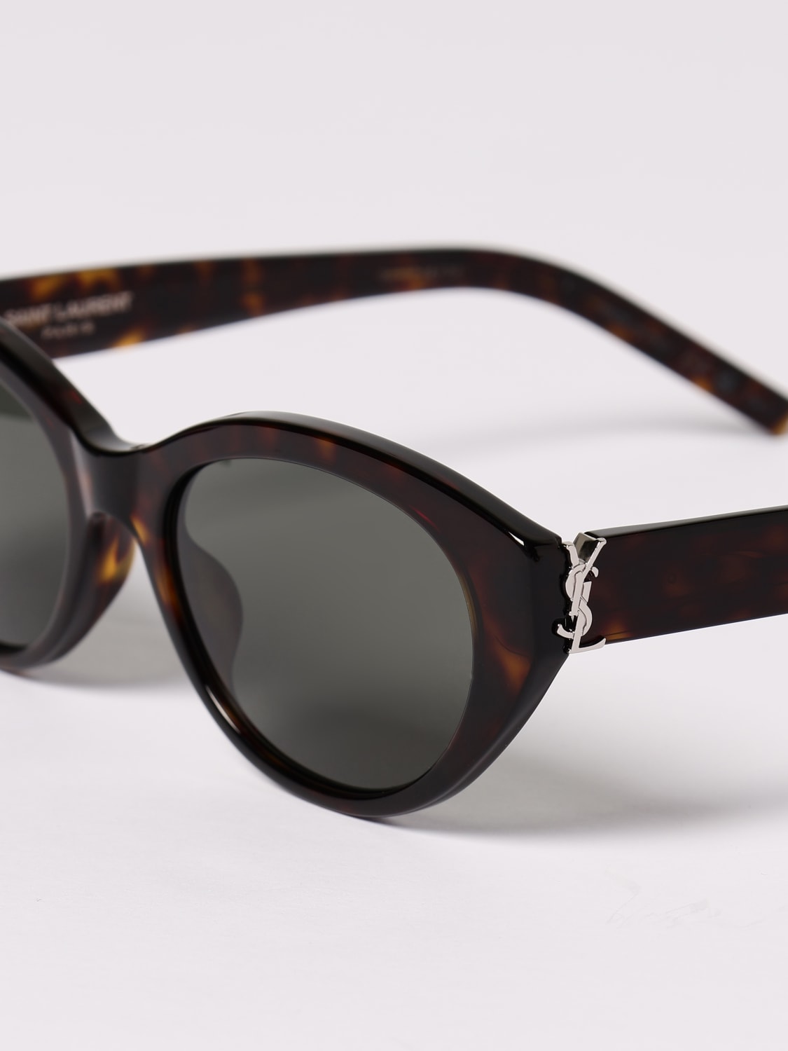 SAINT LAURENT: Sunglasses woman - Brown | Saint Laurent