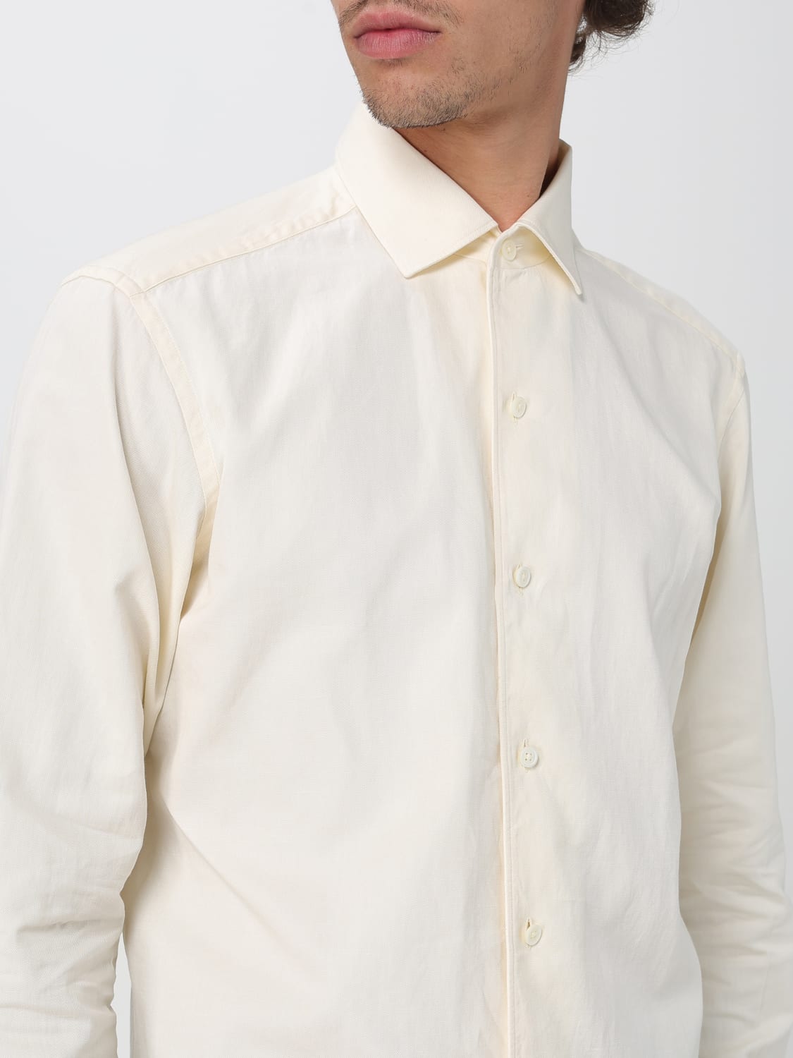 ZEGNA HEMD: Hemd herren Zegna, Weiß - Img 4