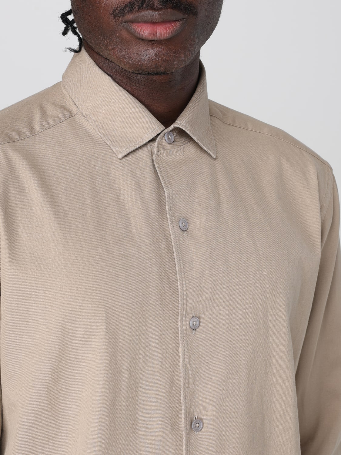 ZEGNA SHIRT: Shirt men Zegna, Ecru - Img 4