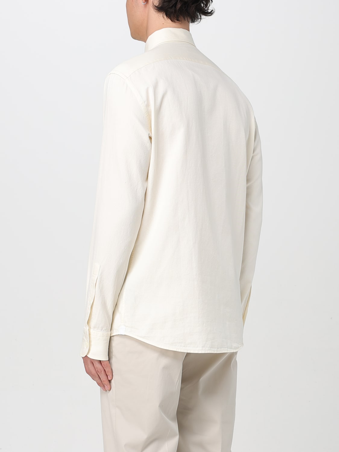 ZEGNA CAMICIA: Camicia Zegna in cotone , Panna - Img 3