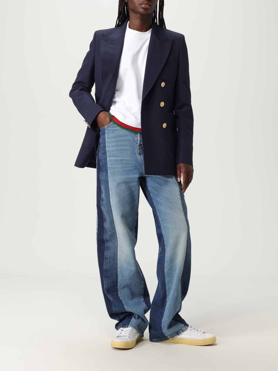 GUCCI JACKET: Jacket woman Gucci, Blue - Img 2