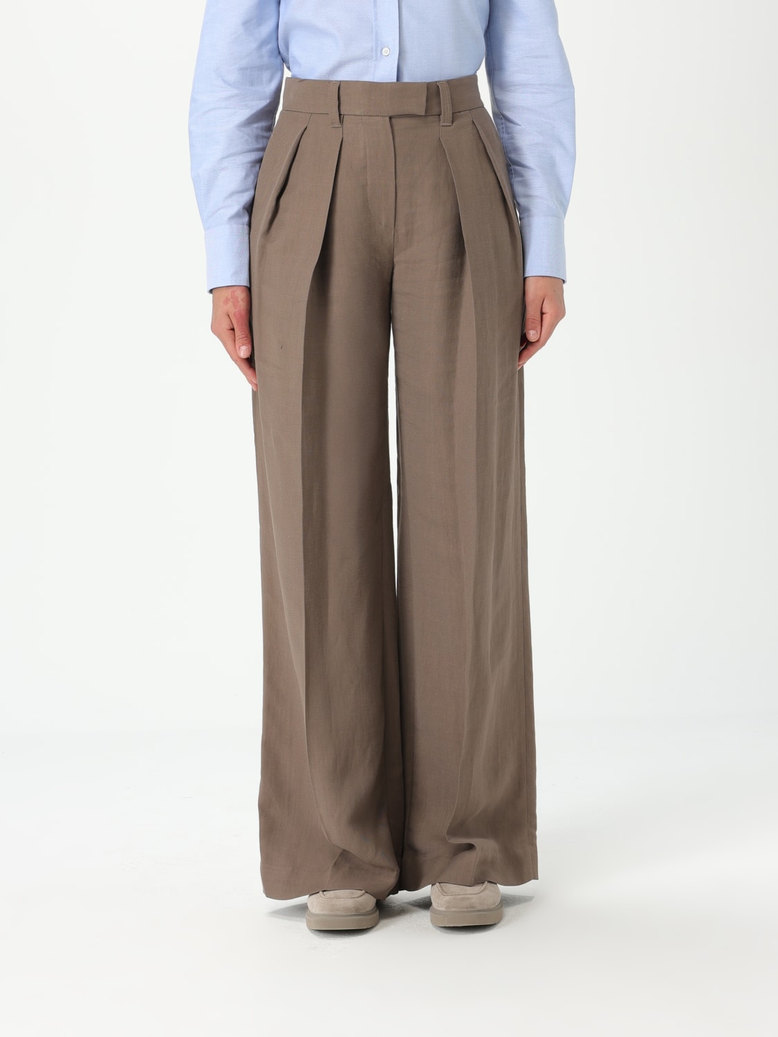 パンツ BRUNELLO CUCINELLI Woman Pants Brown MH126P8512 C2925 BRUNELLO CUCINELLI: Pants woman - Brown | Brunello Cucinelli