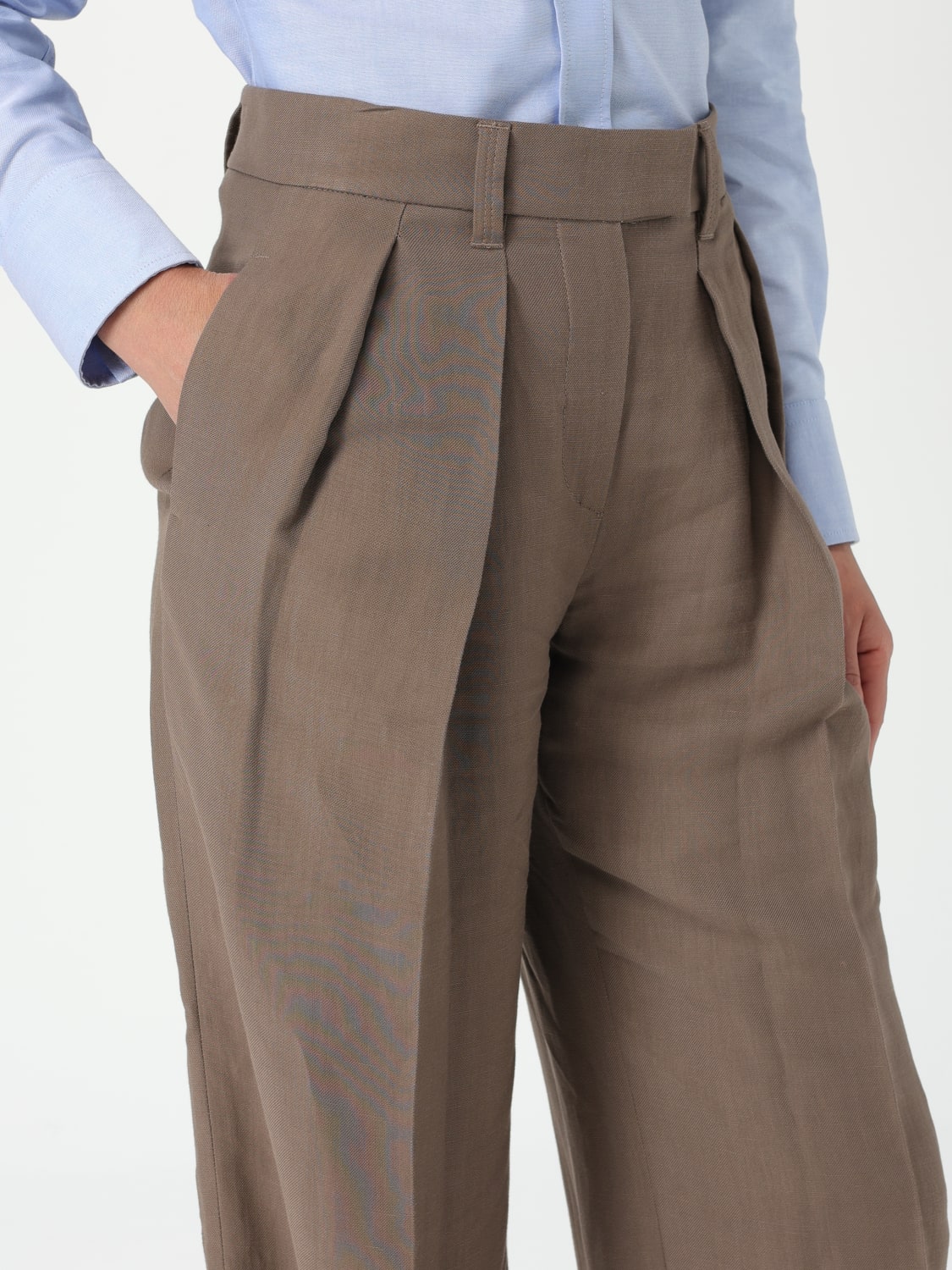 パンツ BRUNELLO CUCINELLI Woman Pants Brown MH126P8512 C2925 BRUNELLO CUCINELLI: Pants woman - Brown | Brunello Cucinelli