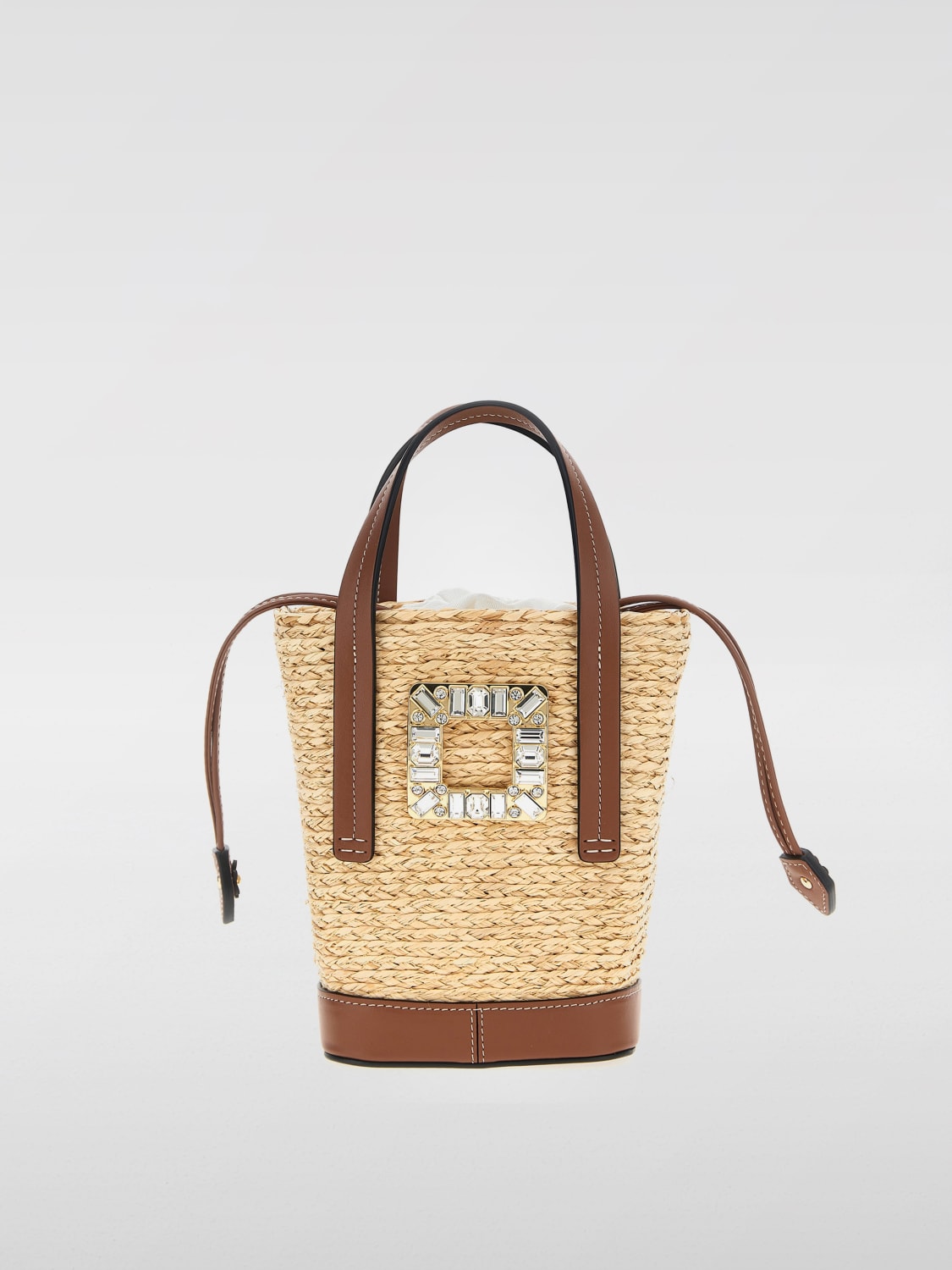 ROGER VIVIER BORSA MINI: Borsa a spalla donna Roger Vivier, Beige - Img 1