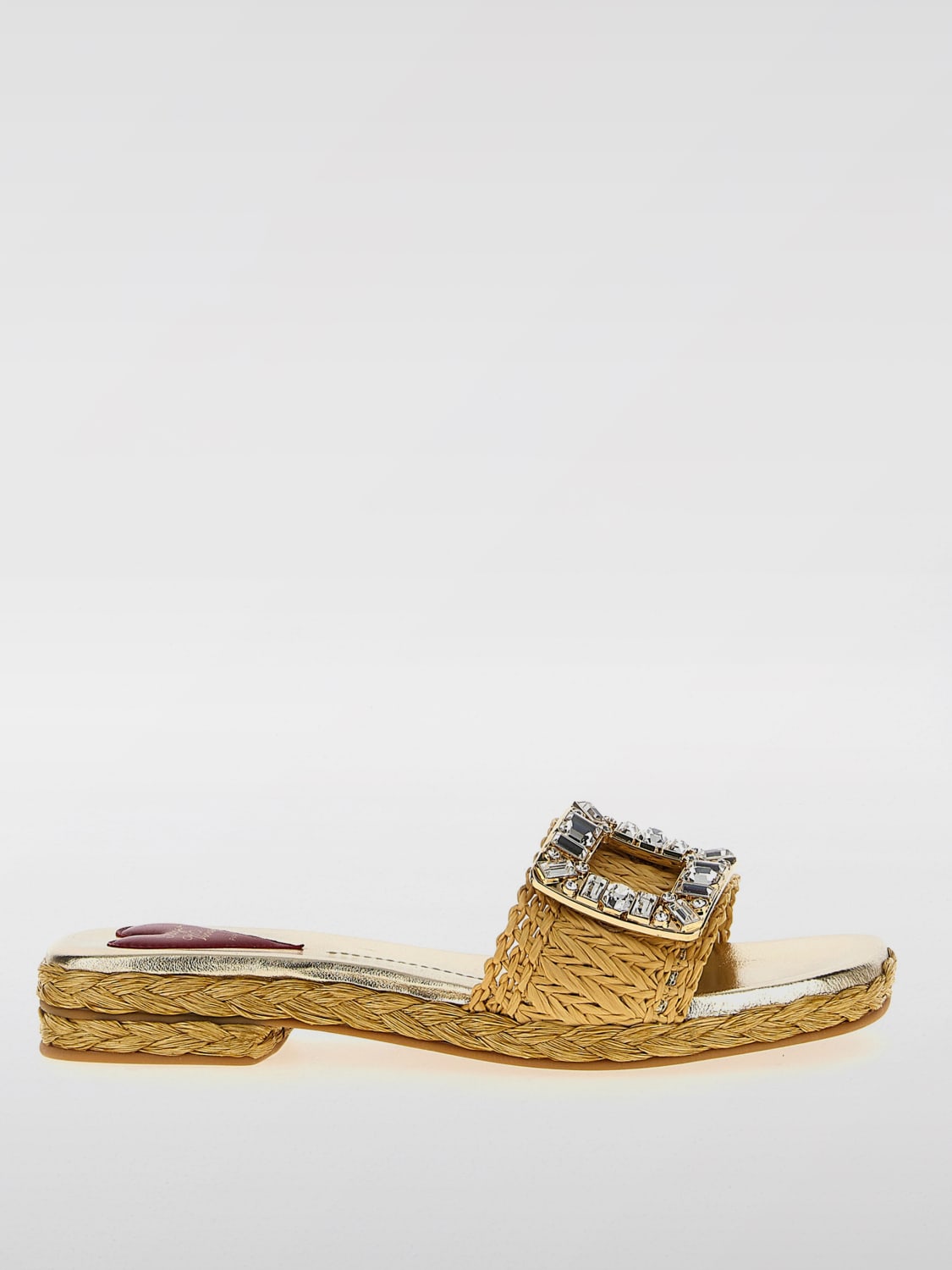 ROGER VIVIER FLAT SANDAL: Flat sandals woman Roger Vivier, Brown - Img 1
