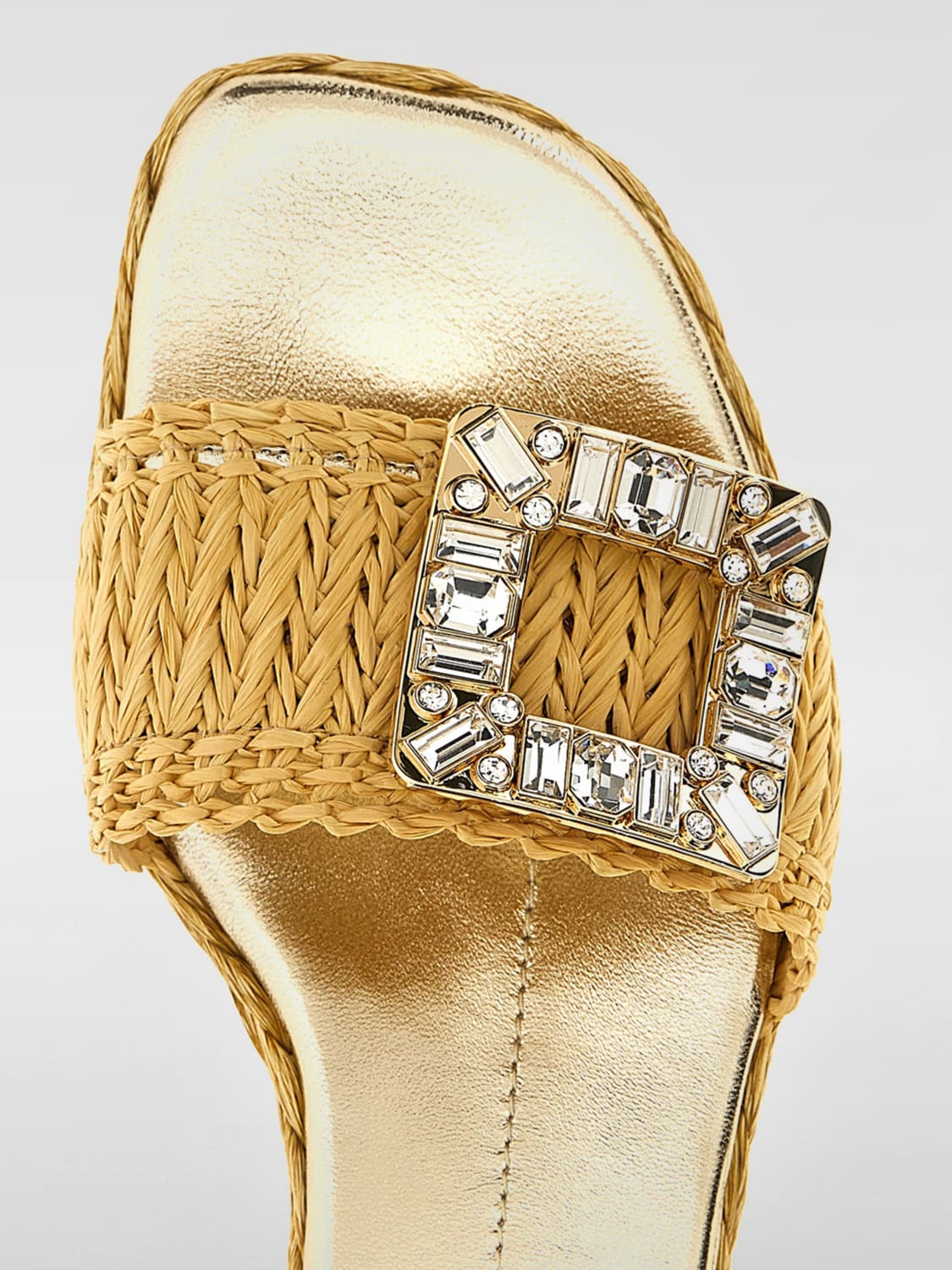 ROGER VIVIER FLAT SANDAL: Flat sandals woman Roger Vivier, Brown - Img 4