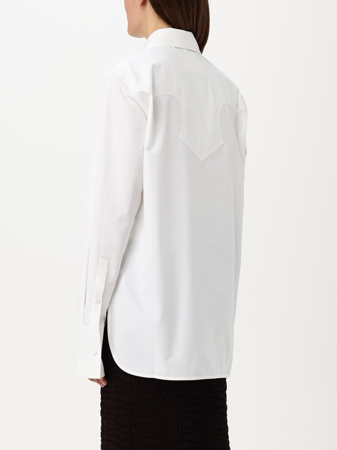 JIL SANDER CAMICIA: Camicia Jil Sander in cotone con cravatta , Bianco - Img 3