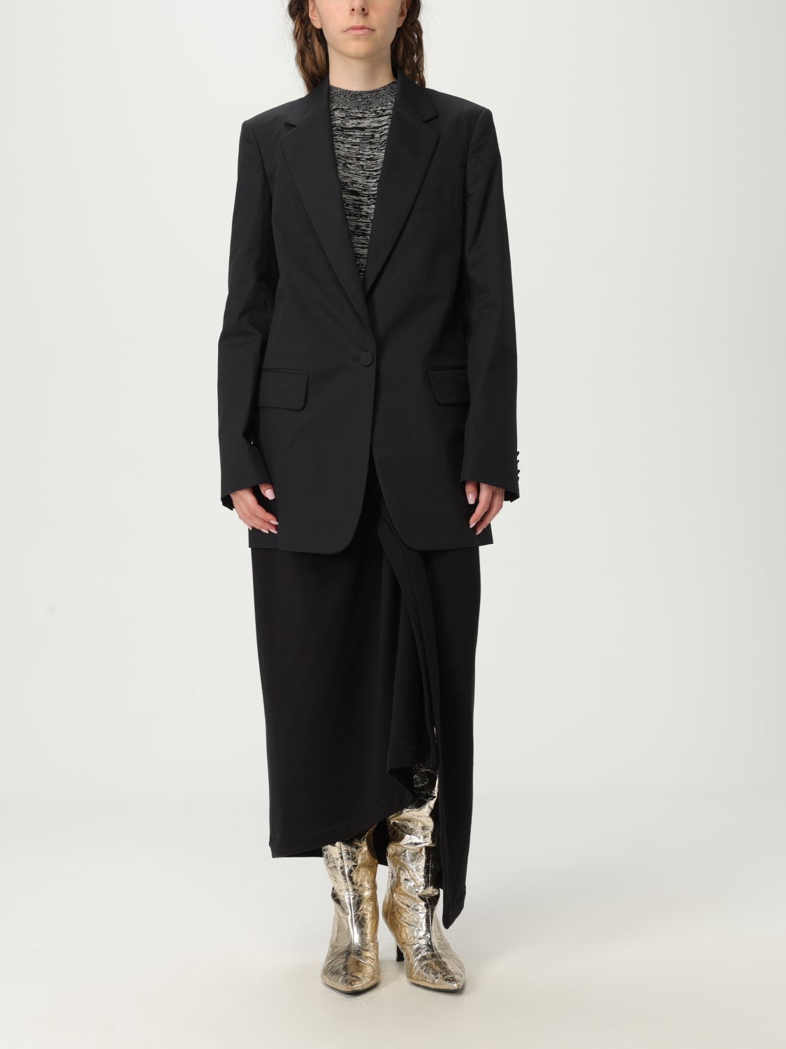 アウターその他 DRIES VAN NOTEN Woman Blazer Black 0104081147 900 DRIES VAN NOTEN: Jacket woman - Black | Dries Van Noten