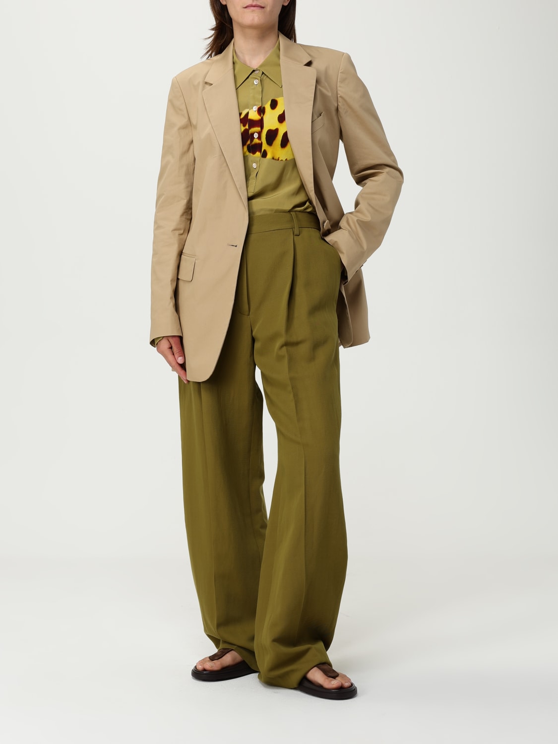 DRIES VAN NOTEN: Jacket woman - Beige | Dries Van Noten