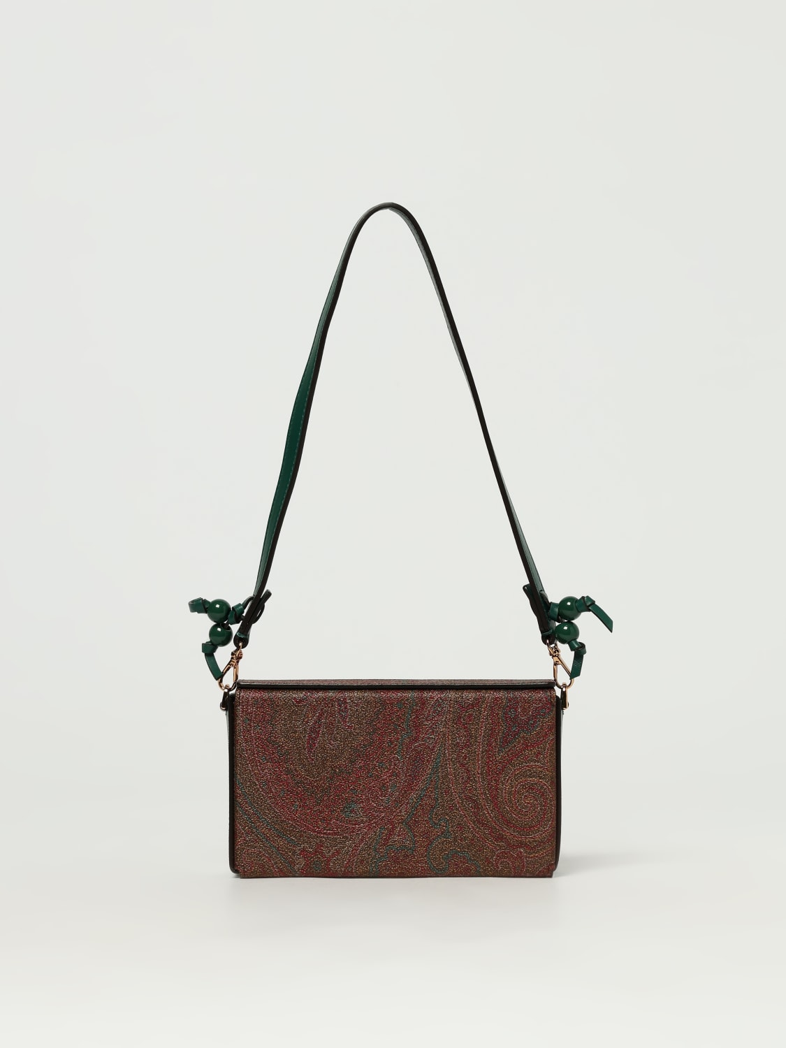 ETRO BORSA A SPALLA: Borsa a spalla paisley Etro, Bosco - Img 1