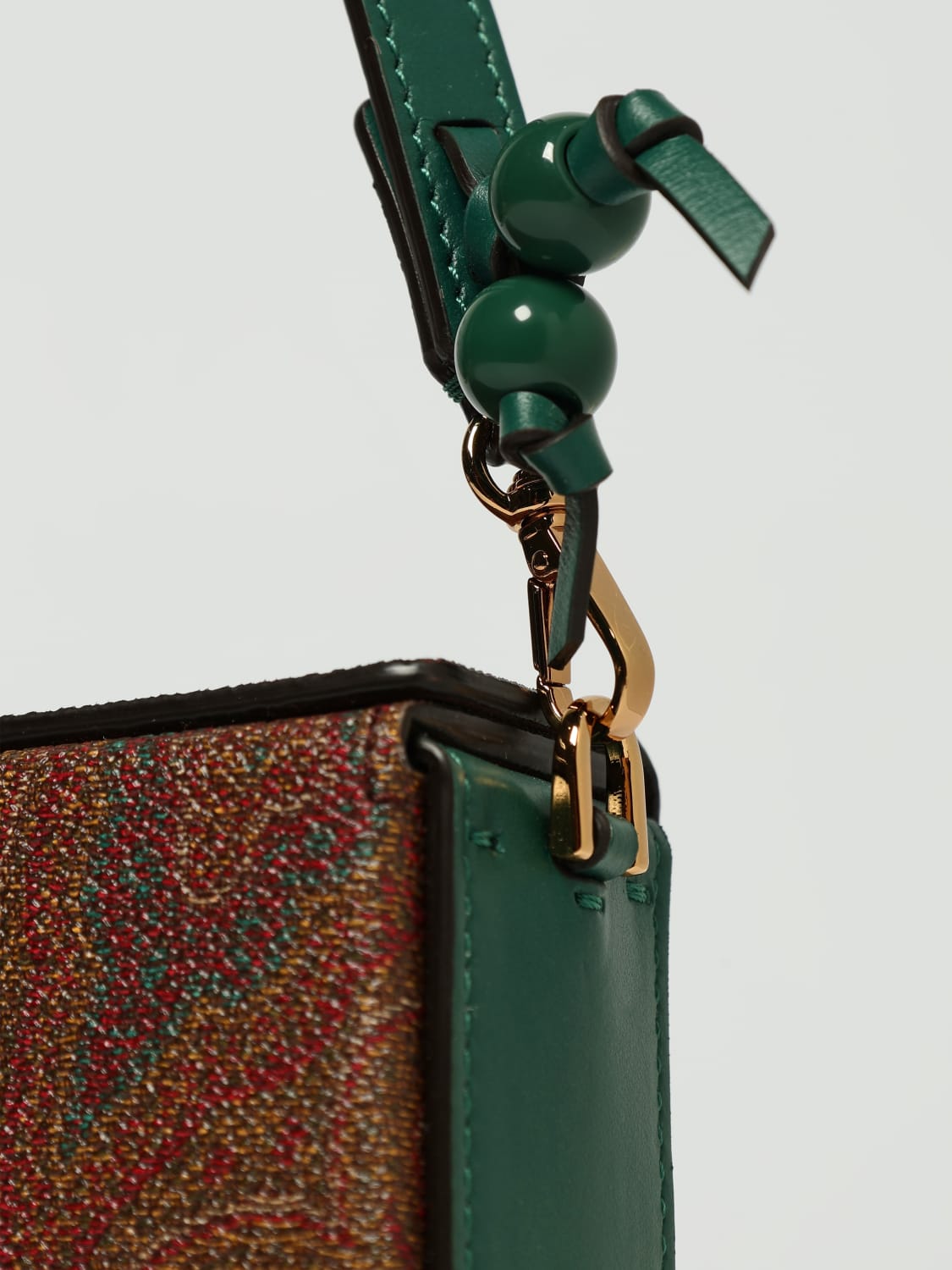 ETRO BORSA A SPALLA: Borsa a spalla paisley Etro, Bosco - Img 4