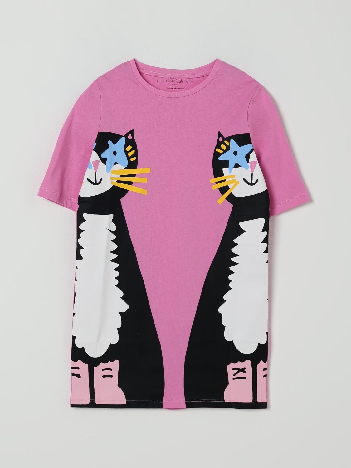 STELLA MCCARTNEY KIDS ABITO: Abito in cotone Stella McCartney Kids, Rosa - Img 1
