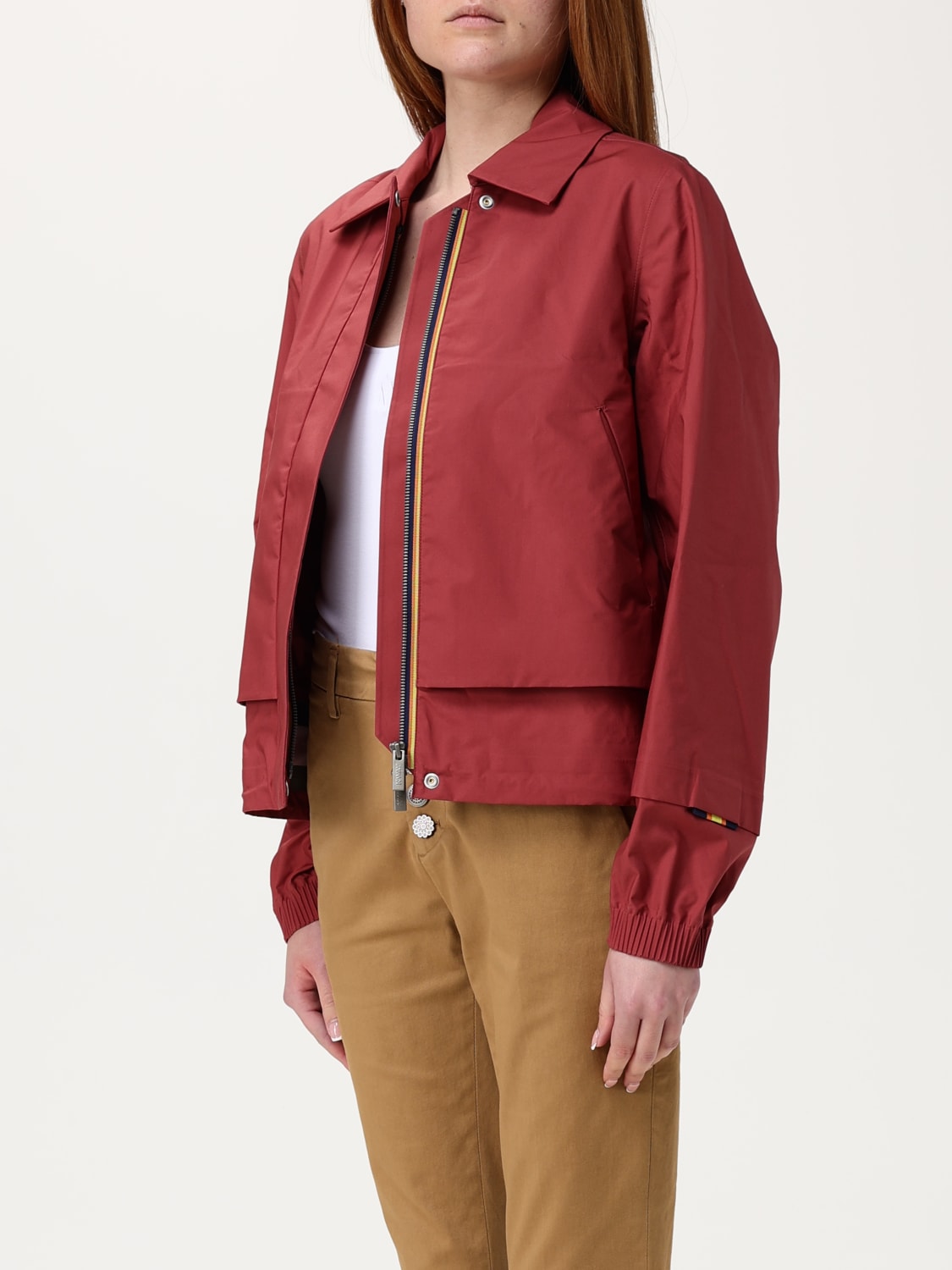 ジャケット K-WAY Woman Jacket Red K7132SW AZK K-WAY: Jacket woman - Red | K-Way jacket K7132SW online at