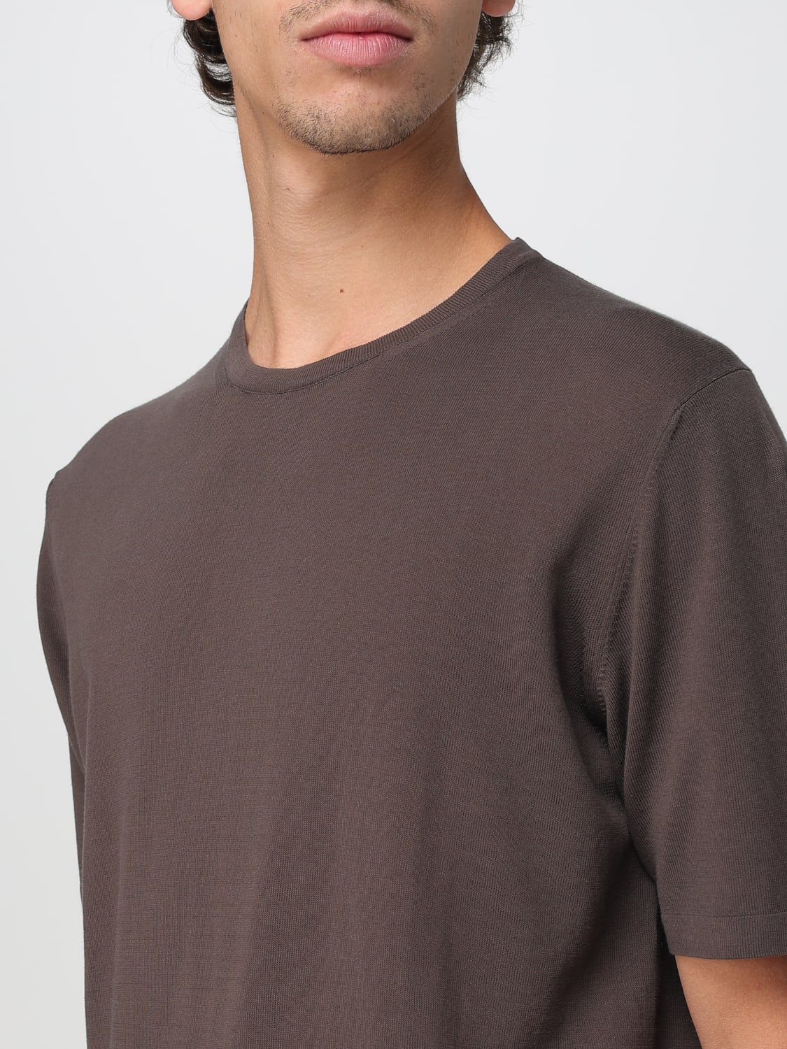 ROBERTO COLLINA: T-shirt men - Brown | Roberto Collina t