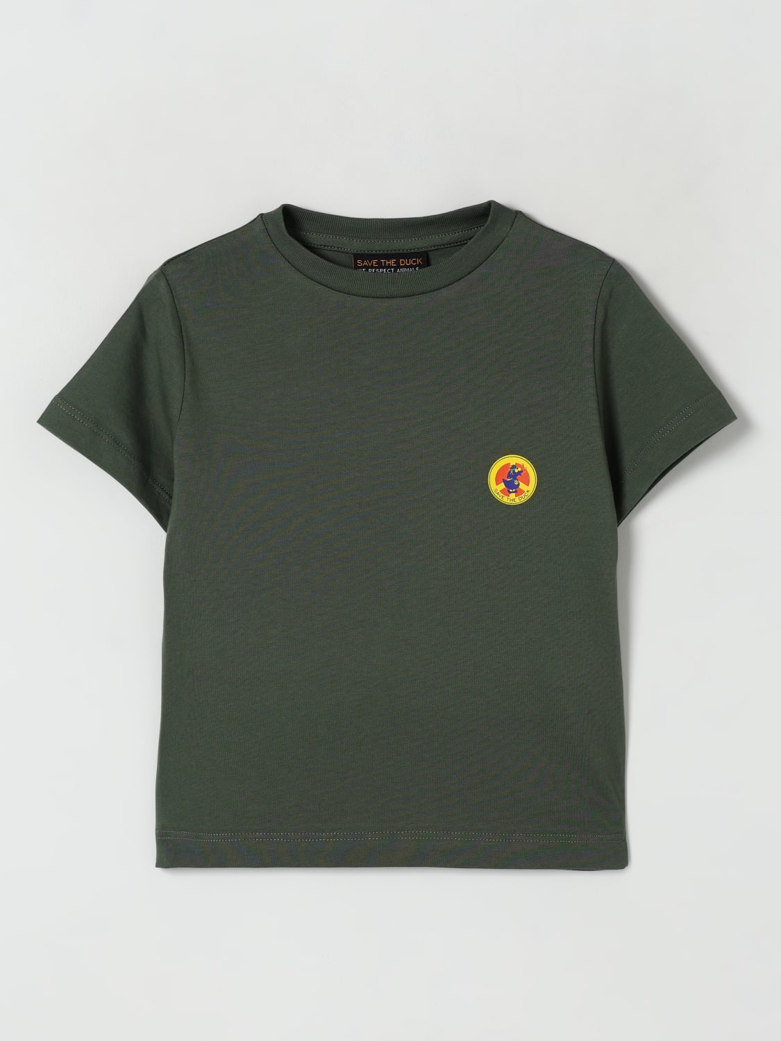 SAVE THE DUCK T-SHIRT: T-shirt in cotone con logo Save The Duck, Verde - Img 1
