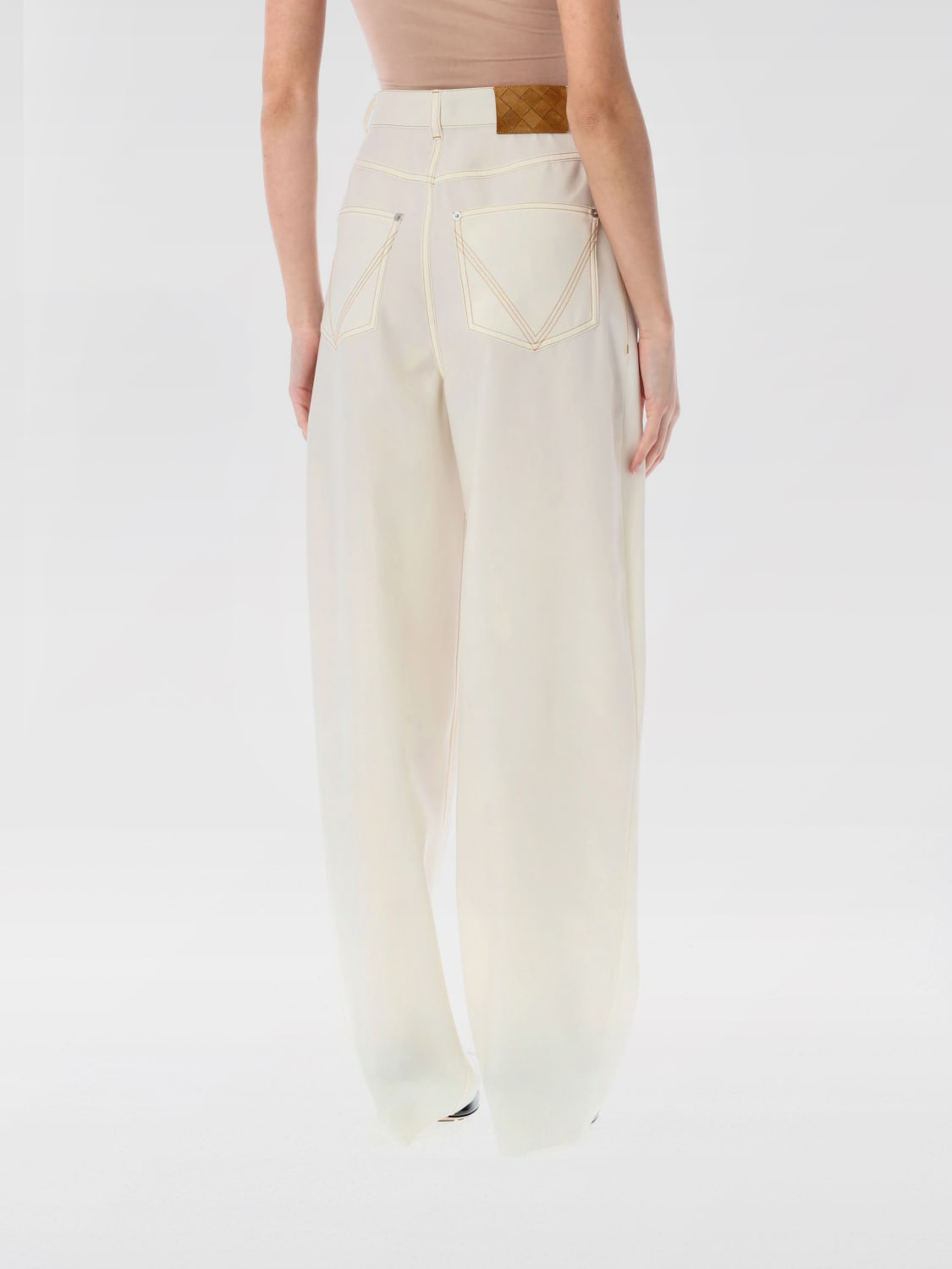 BOTTEGA VENETA PANTALONES: Pantalón mujer Bottega Veneta, Blanco - Img 2