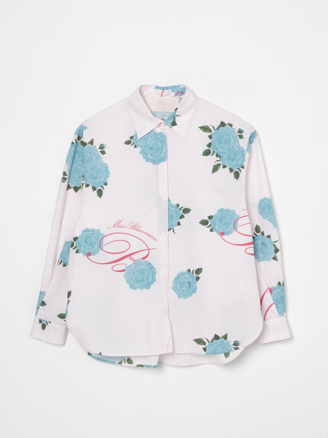 MISS BLUMARINE SHIRT: Shirt kids Miss Blumarine, Teal - Img 1